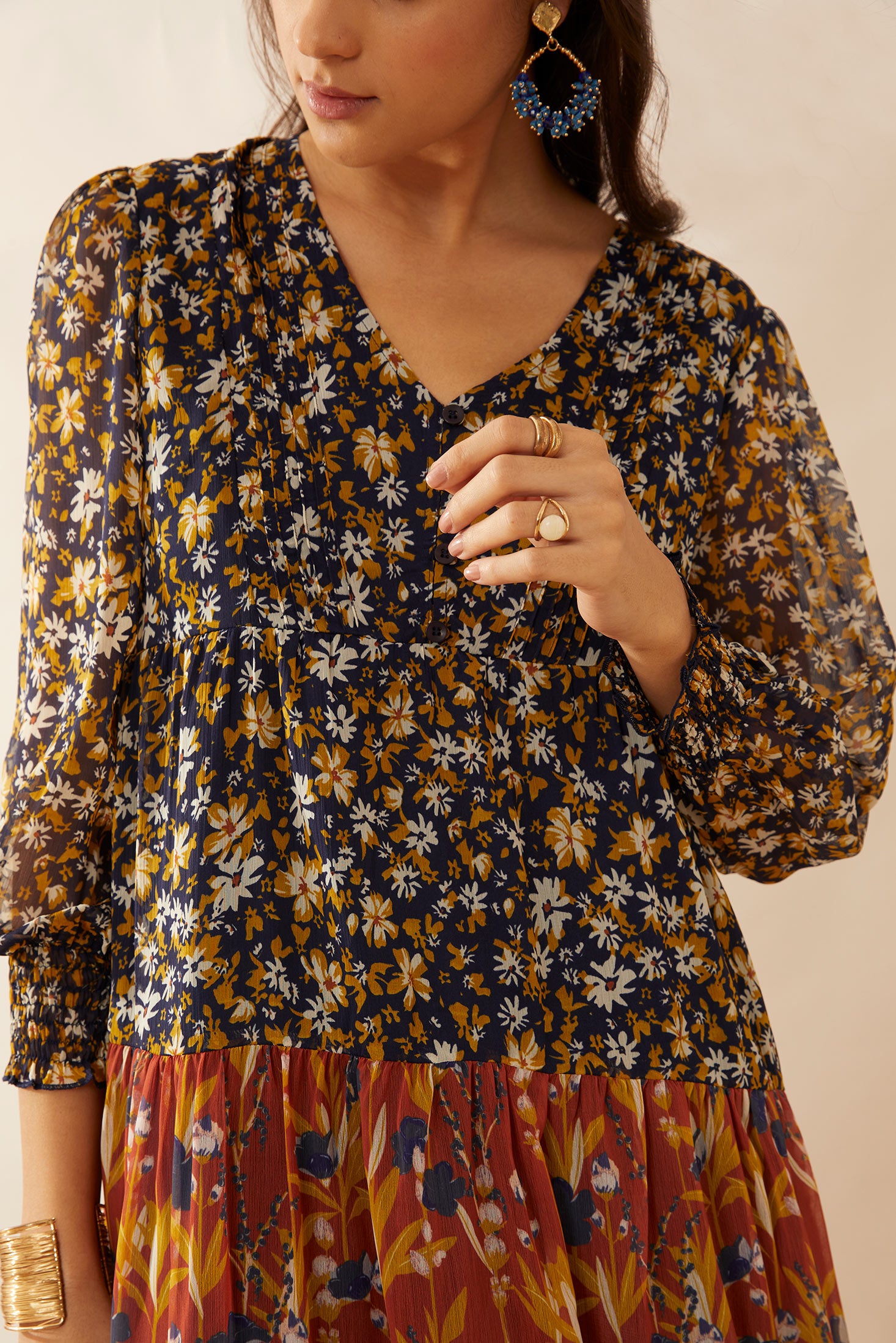 Hannah Lodene Drop Empire Dress - Myra USA