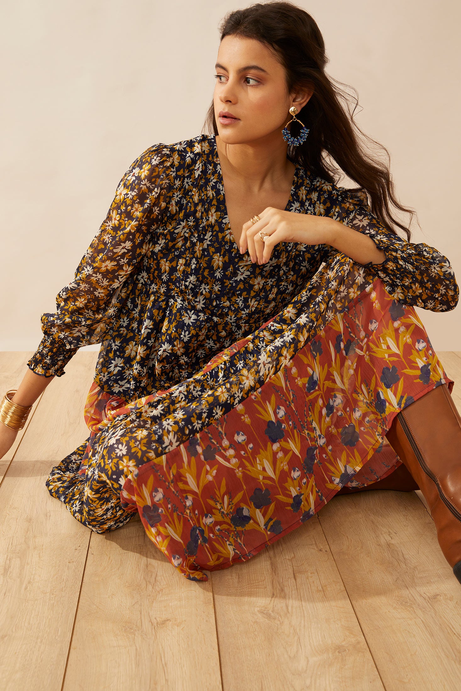 Hannah Lodene Drop Empire Dress - Myra USA