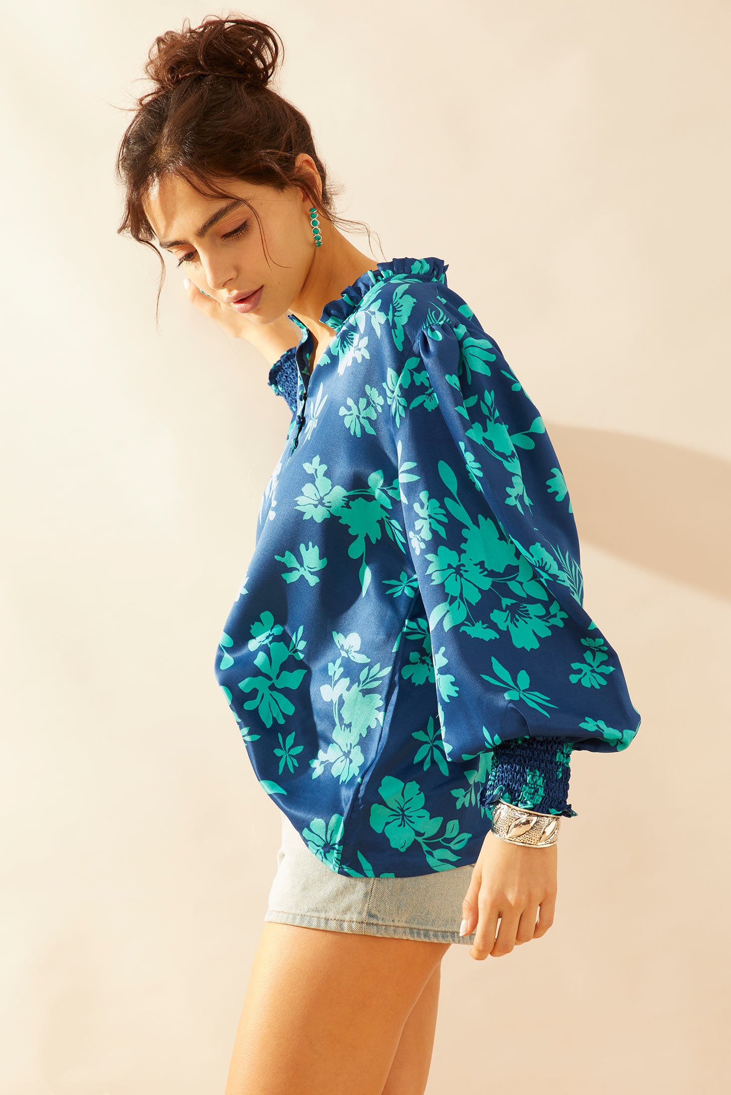 Thea Rae Top in Blue - Myra USA