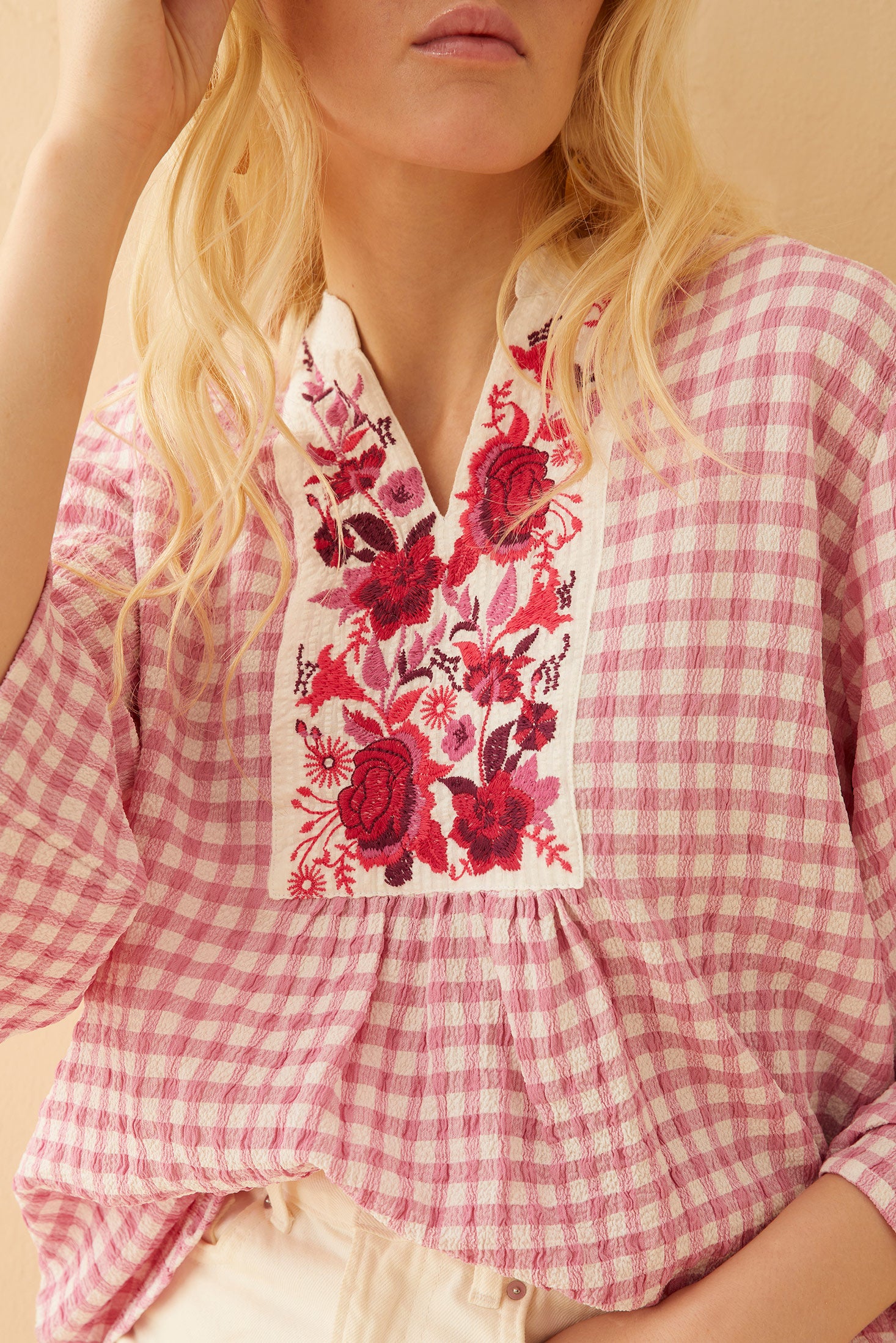 Strawberry Hill Embroidered Top - Myra USA