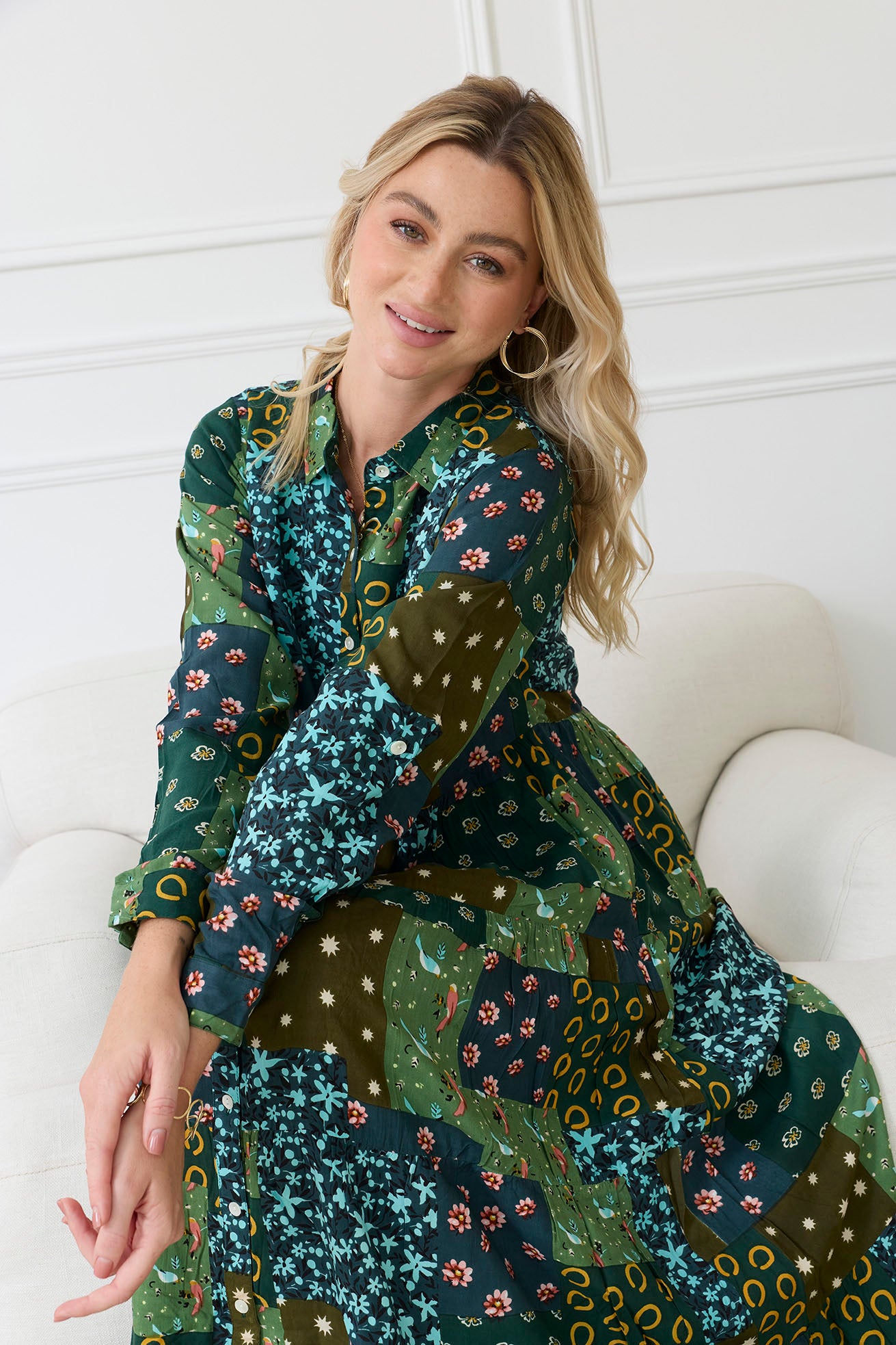 Julianna Colorblock Drop Waist Dress - Myra USA