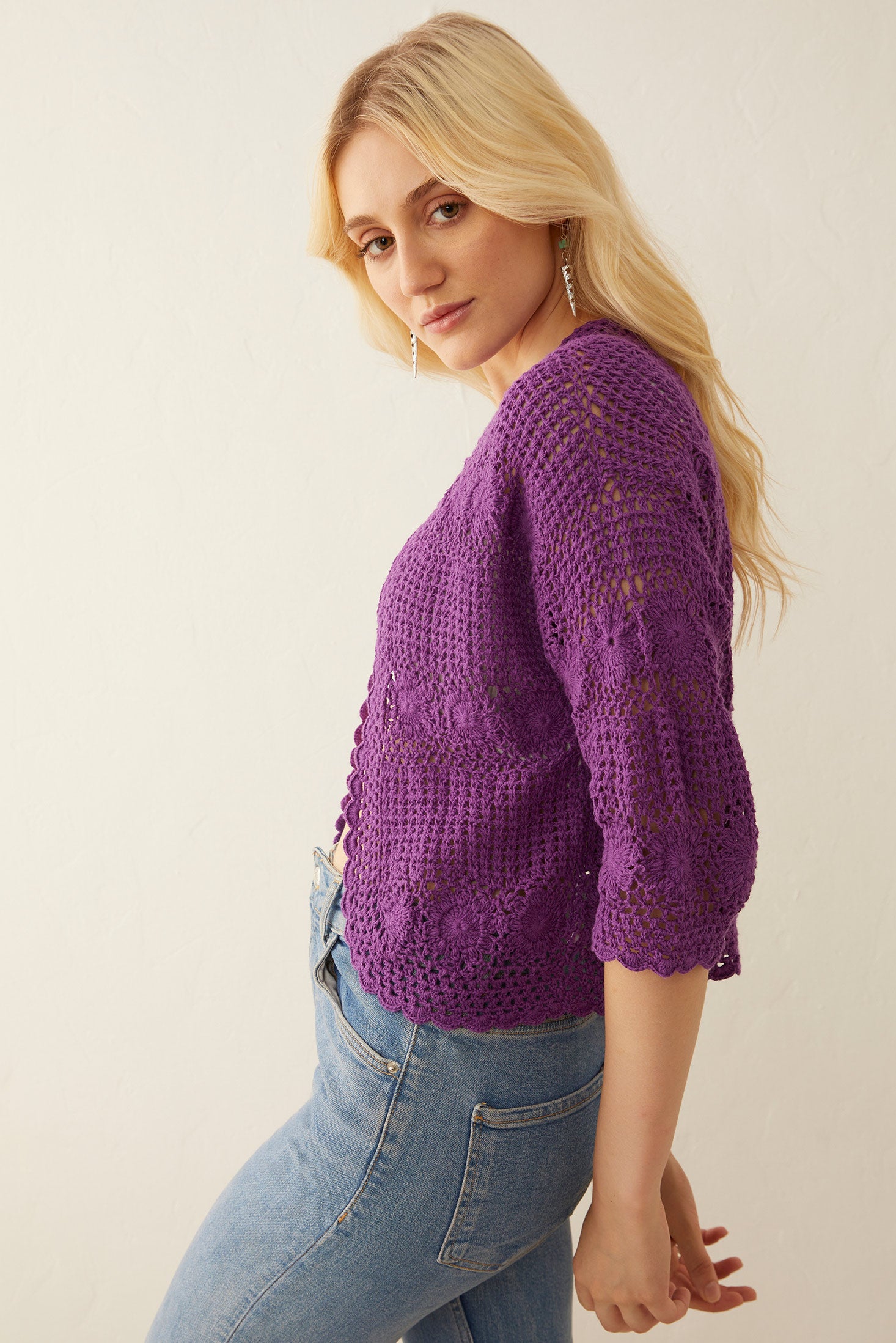 Eloise Knitted Sweater Jacket - Myra USA