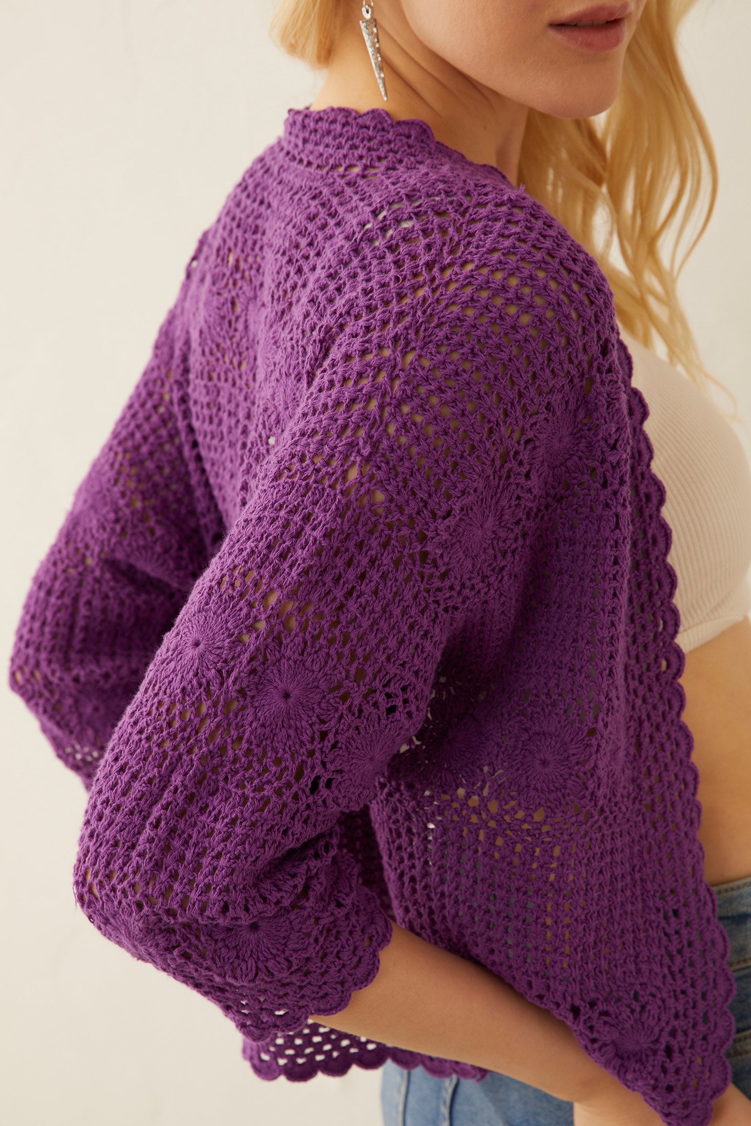 Eloise Knitted Sweater Jacket - Myra USA