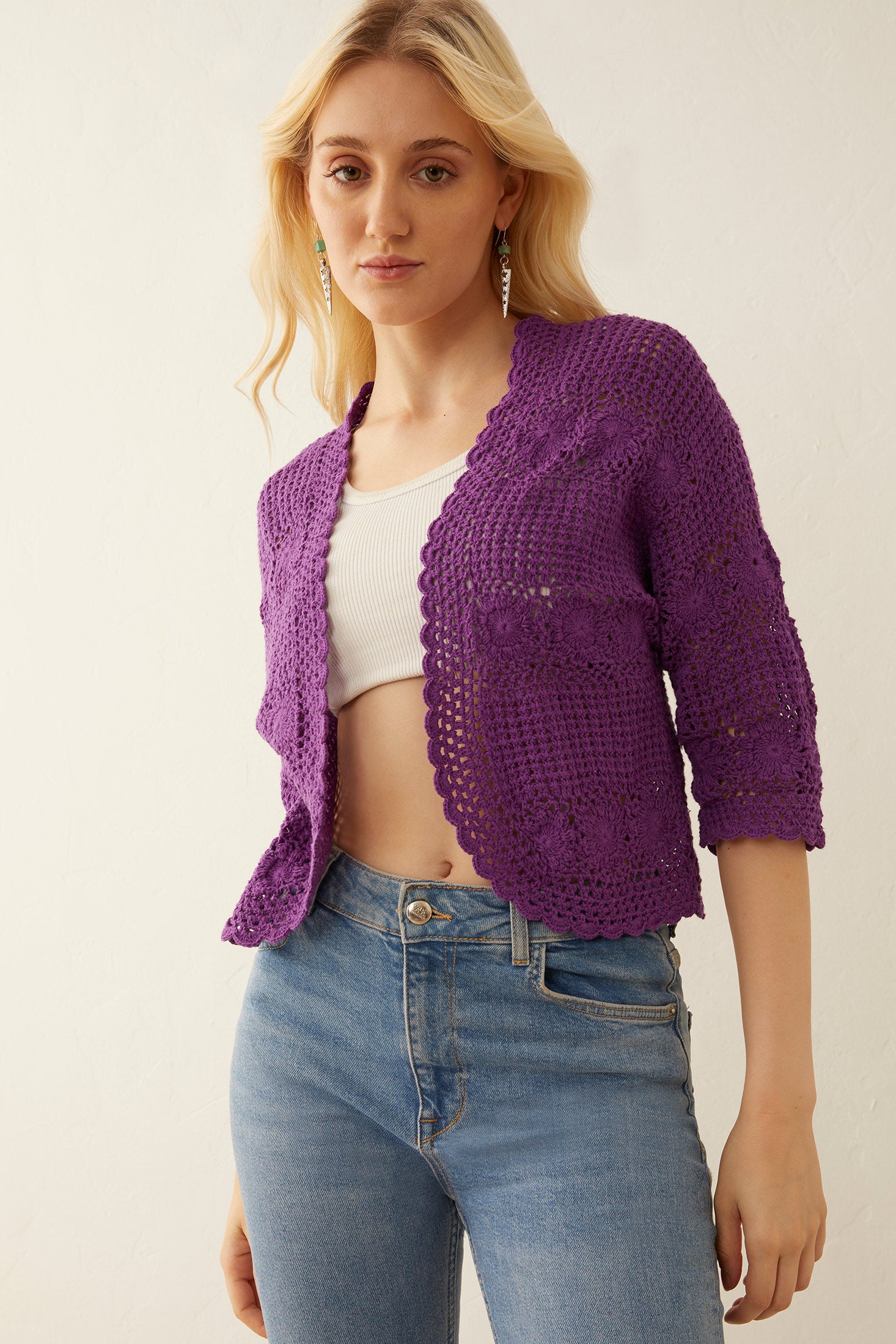 Eloise Knitted Sweater Jacket - Myra USA