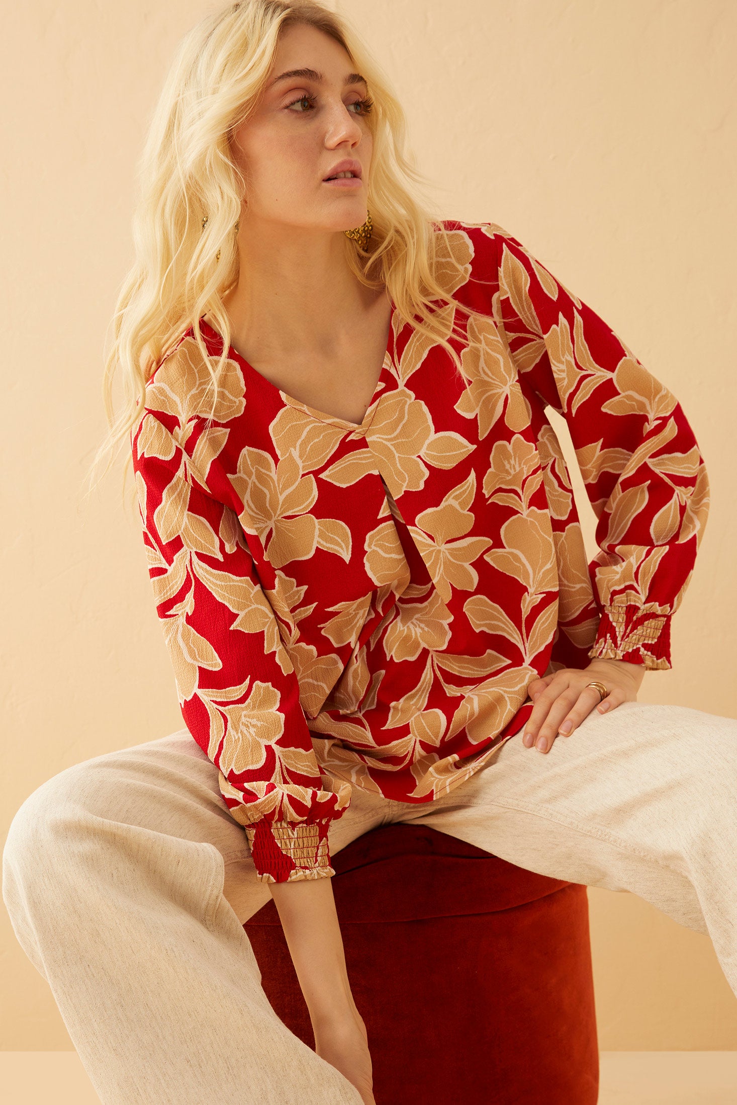 Aurelia V-Neck Top - Myra USA