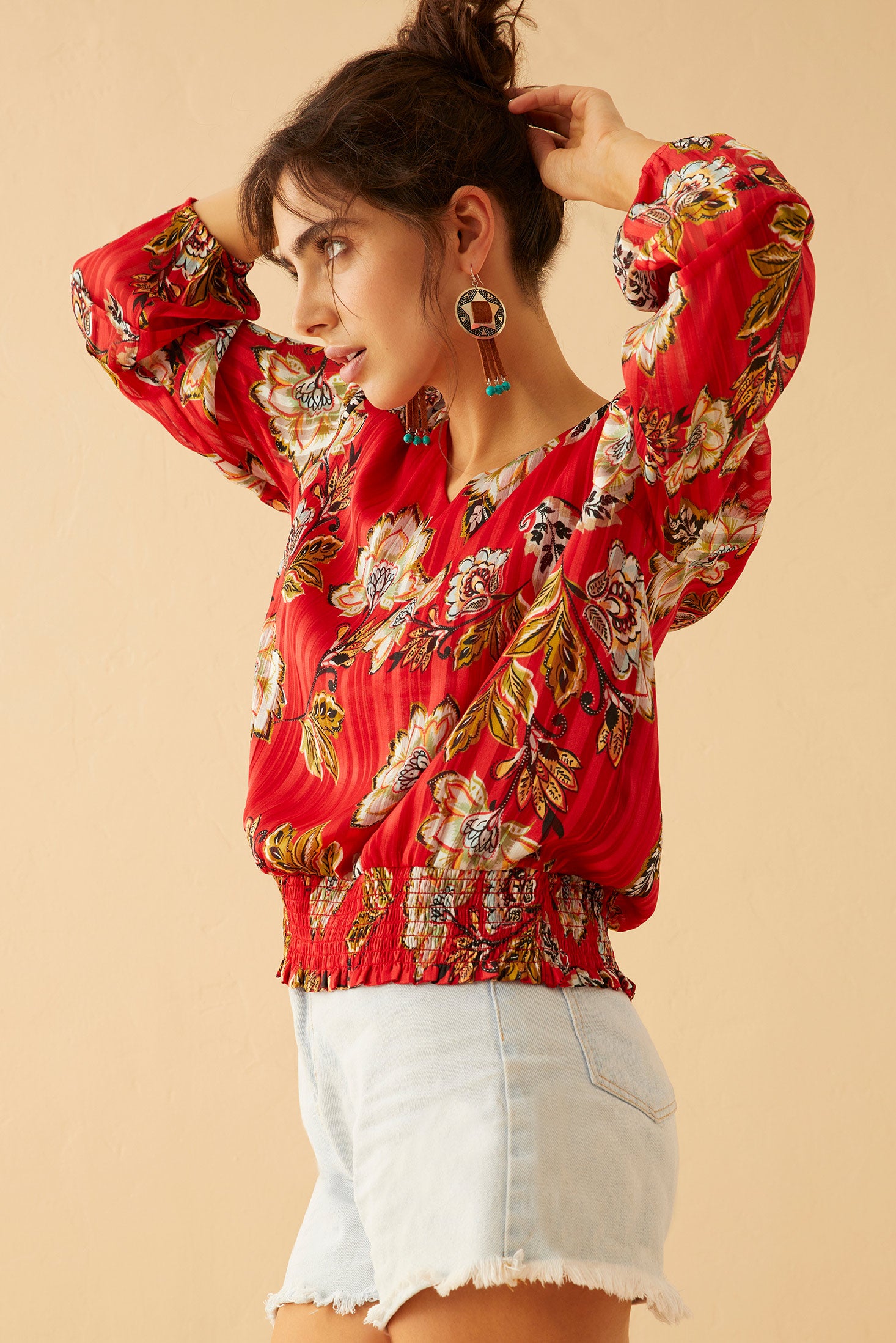Rylee River Peplum Top - Myra USA