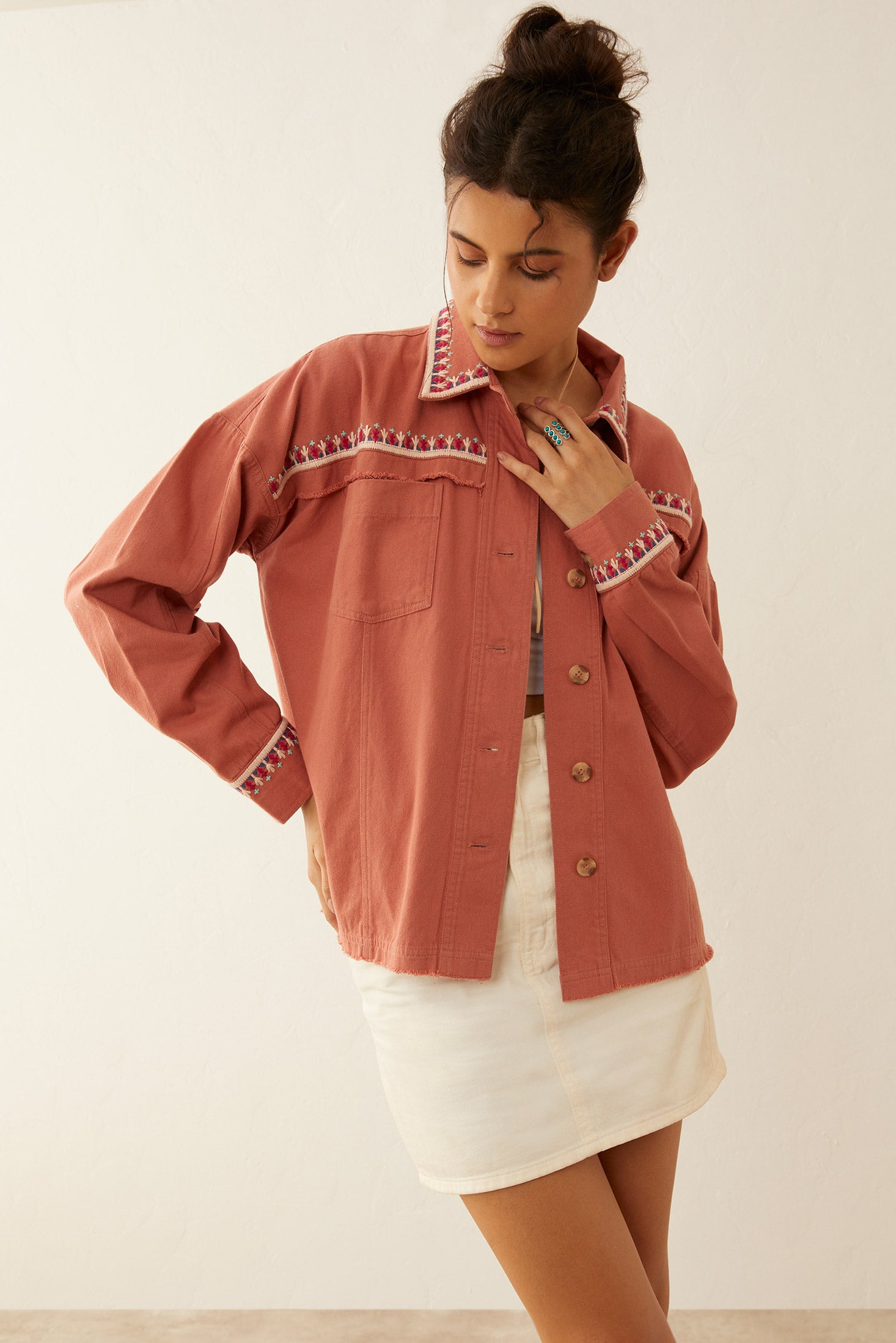 True Delight Embroidered Jacket - Myra USA