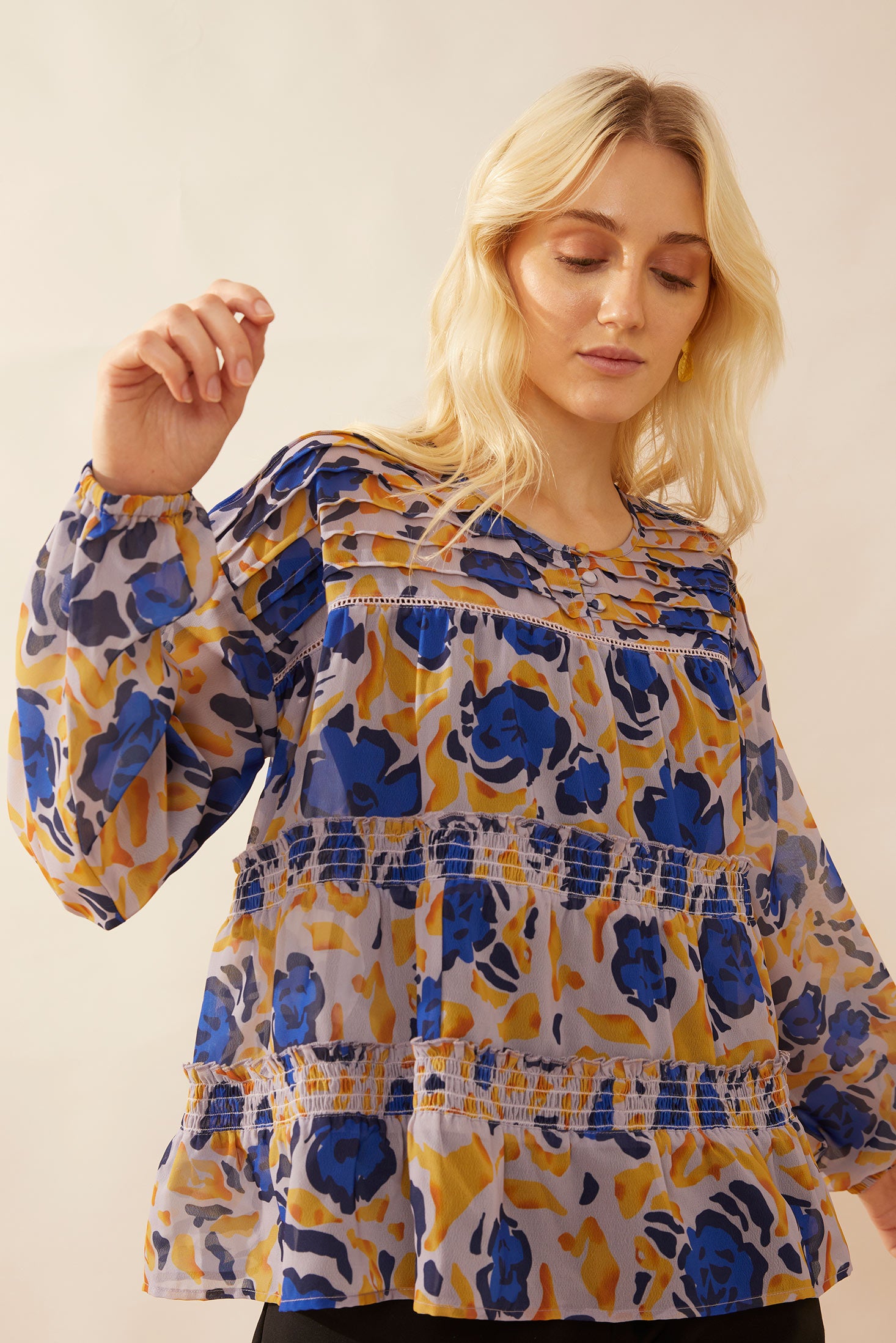 Dagmar Layered Blouse Top - Myra USA