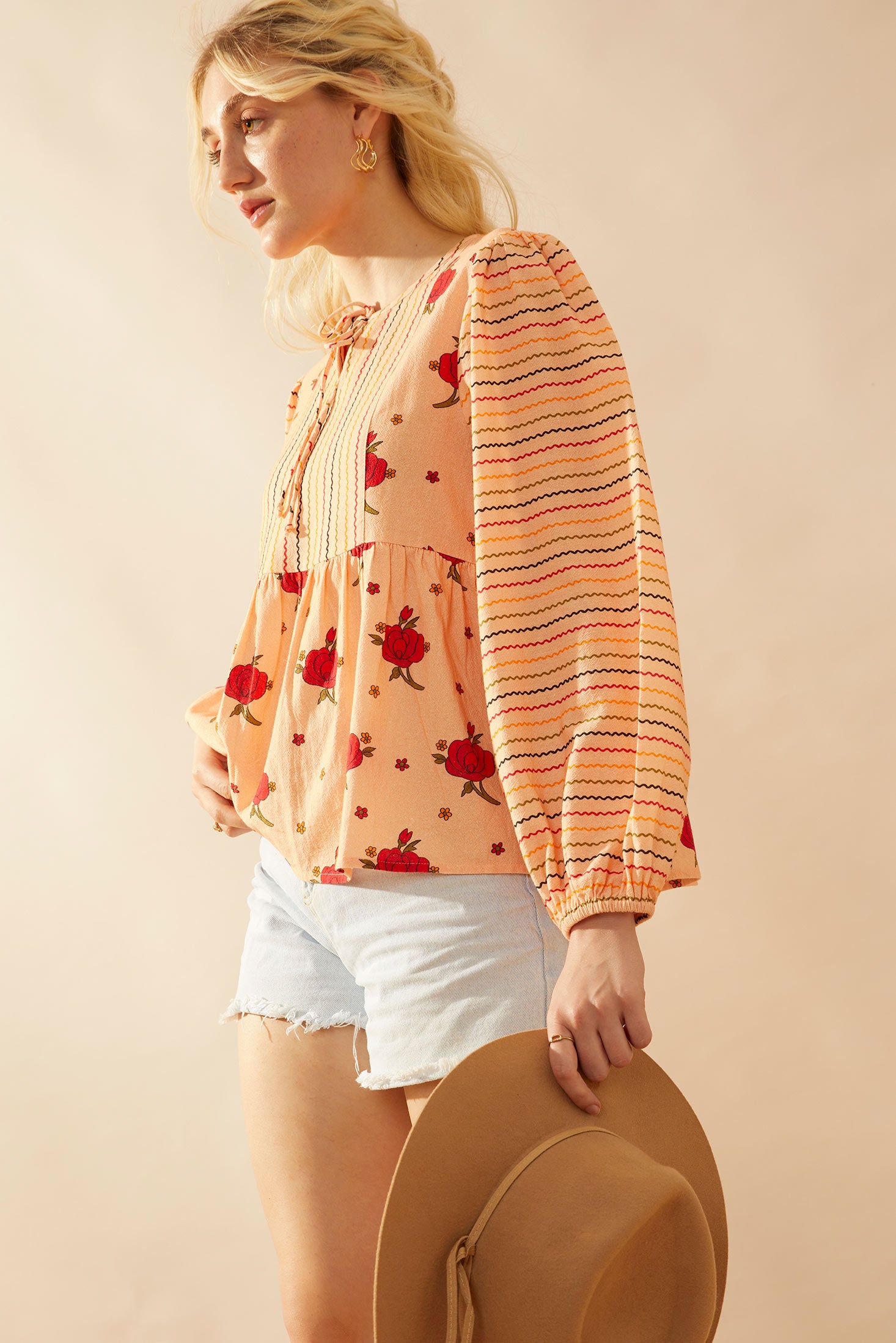 Copriandra Peplum Top - Myra USA