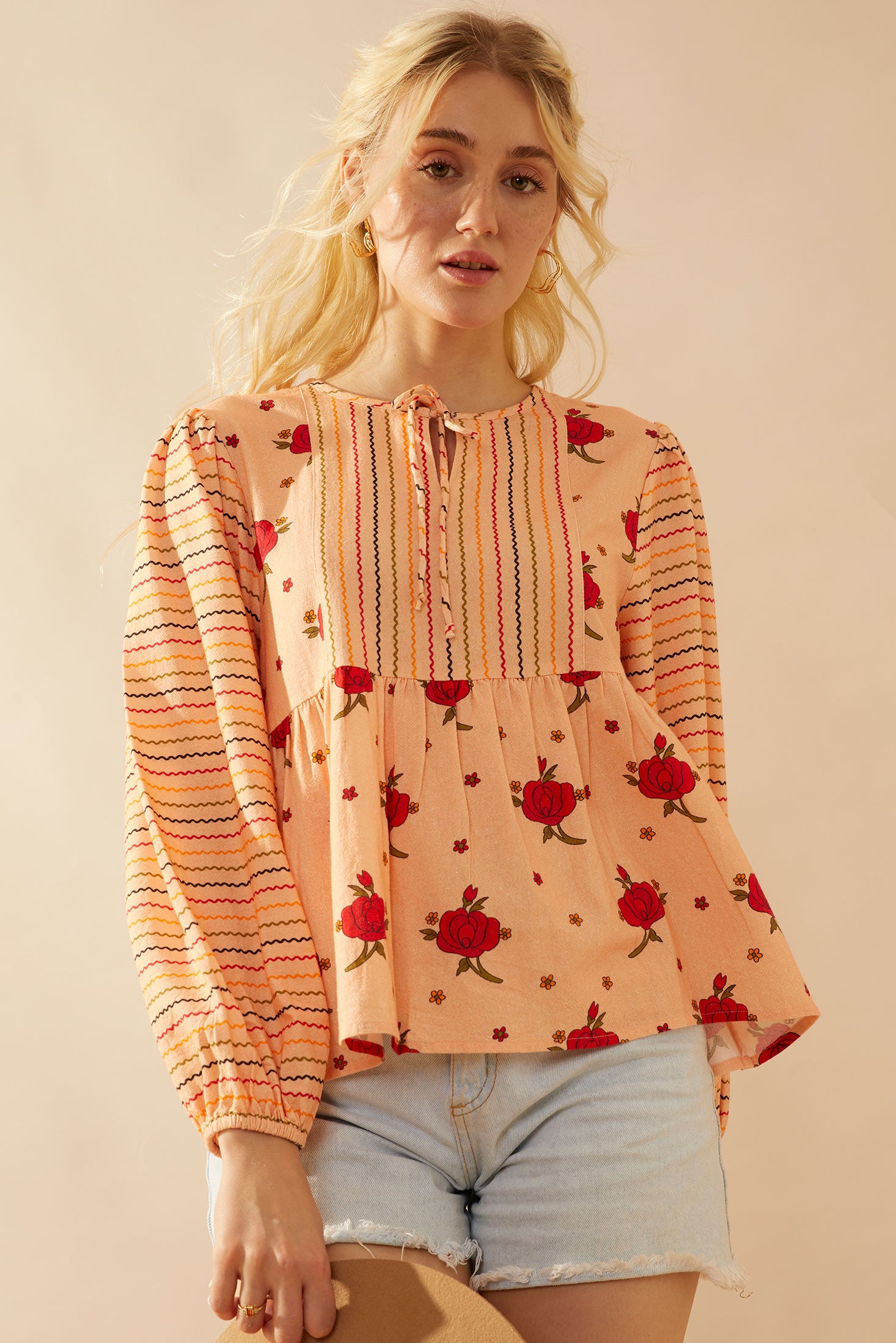 Copriandra Peplum Top - Myra USA