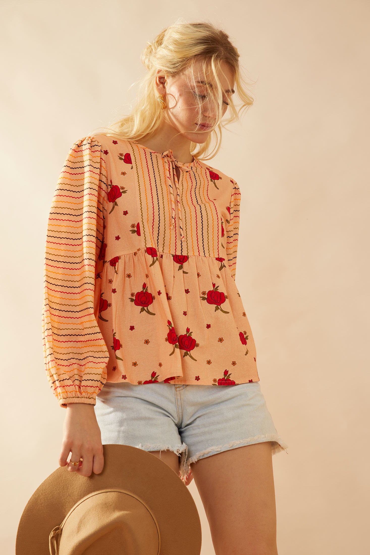 Copriandra Peplum Top - Myra USA