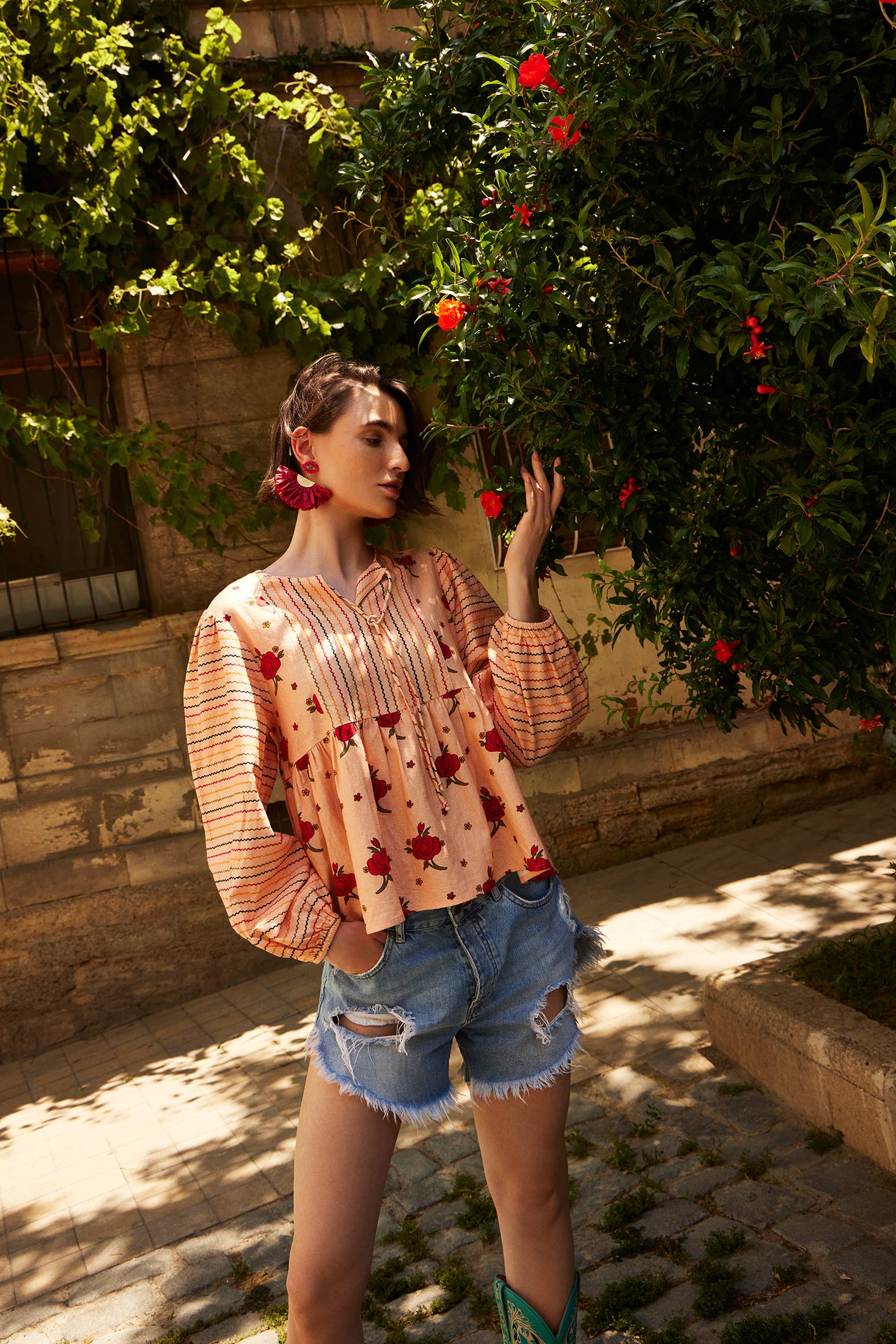 Copriandra Peplum Top - Myra USA