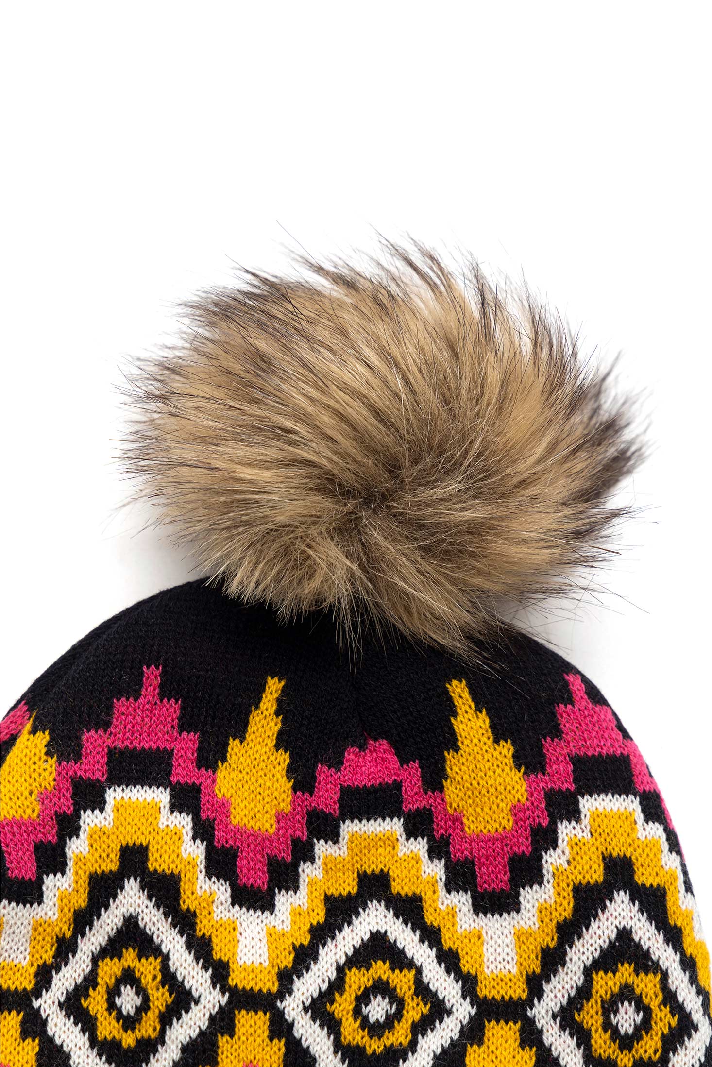 Shilo Beanie in Ebony & Pink - Myra USA