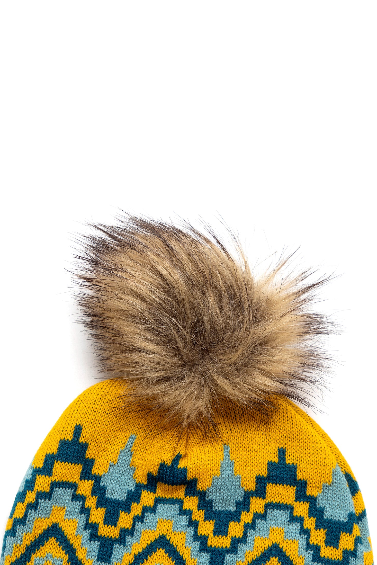 Shilo Beanie in Yellow & Blue - Myra USA