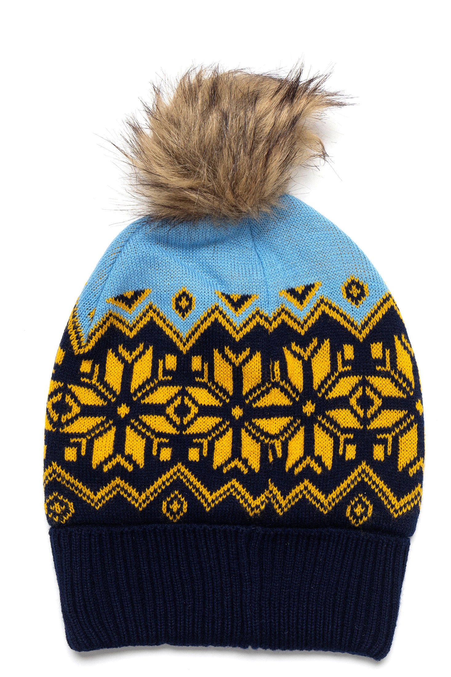 Krissa Beanie in Gold & Ebony - Myra USA