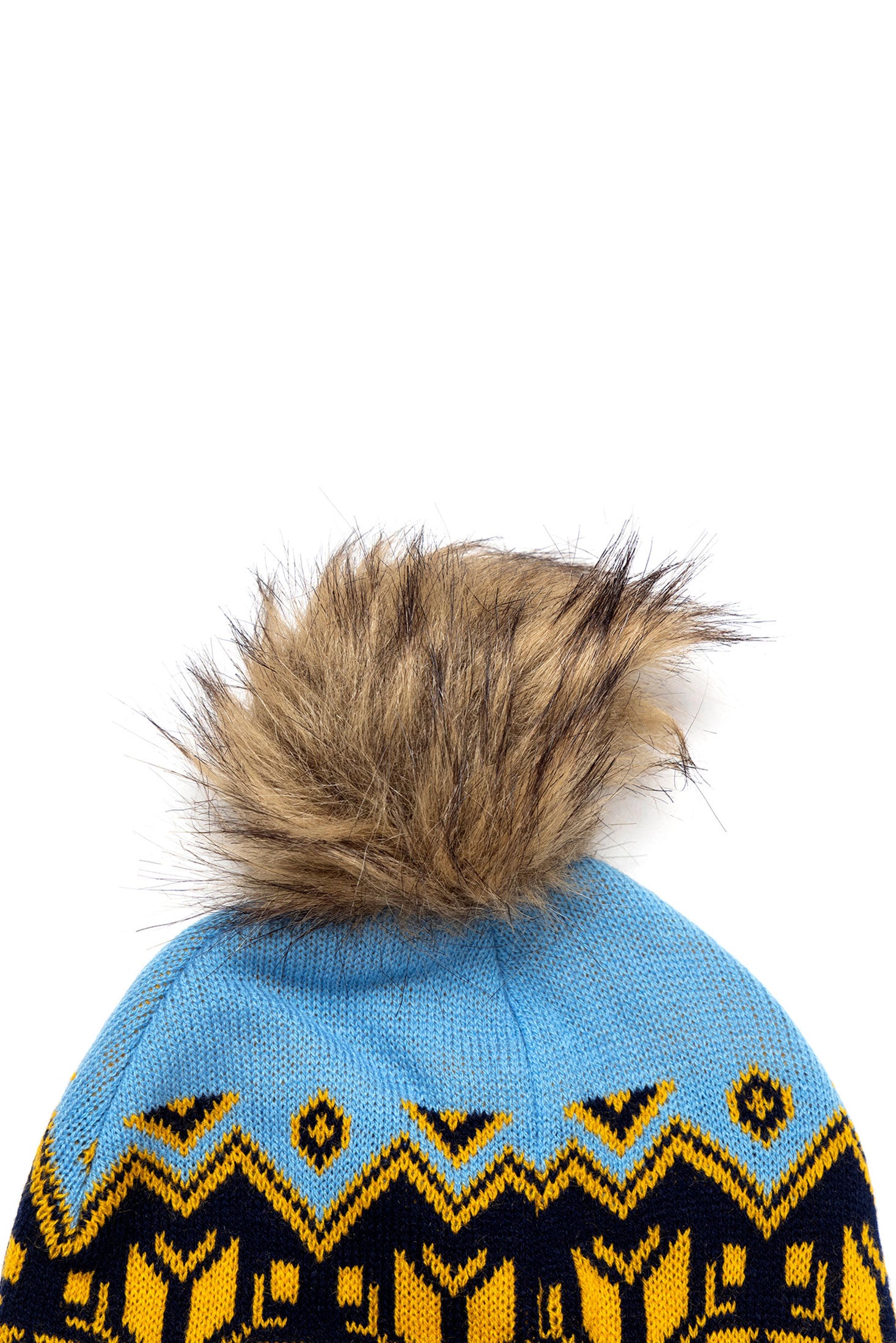Krissa Beanie in Gold & Ebony - Myra USA