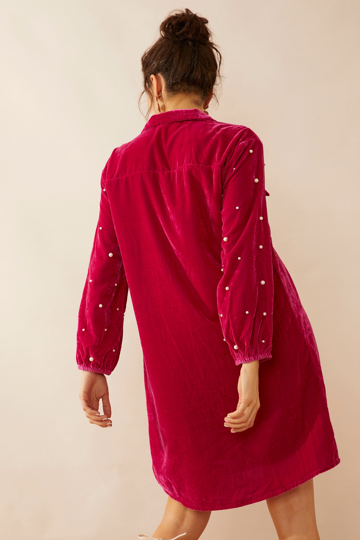 Victoria Velvet Shirt Dress - Myra USA