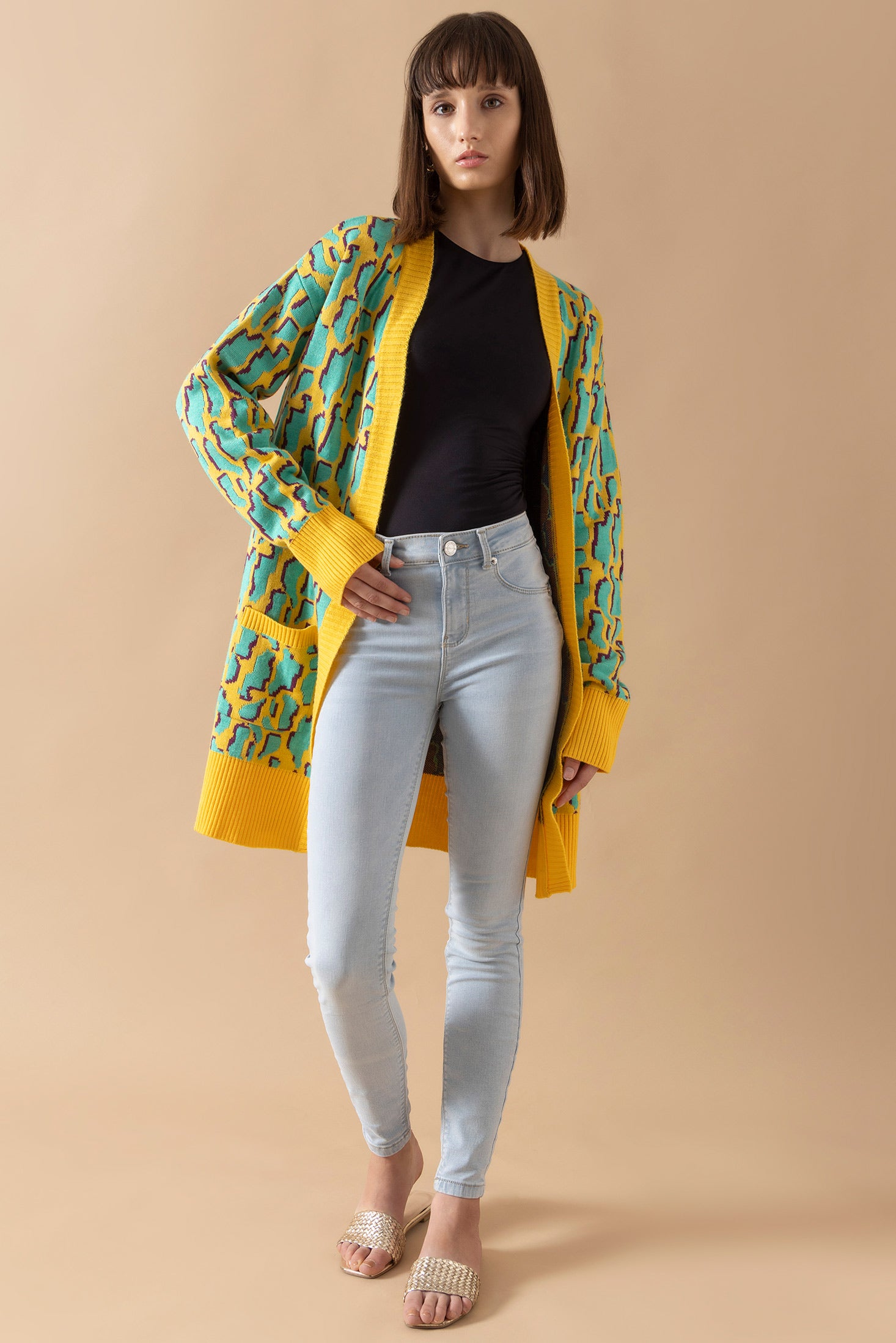 Alexa Tri-Tone Cardigan - Myra USA
