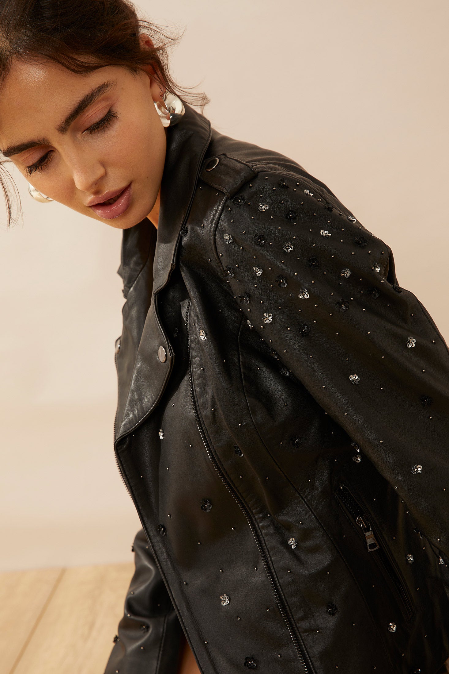 Brittany Shy Leather Jacket - Myra USA