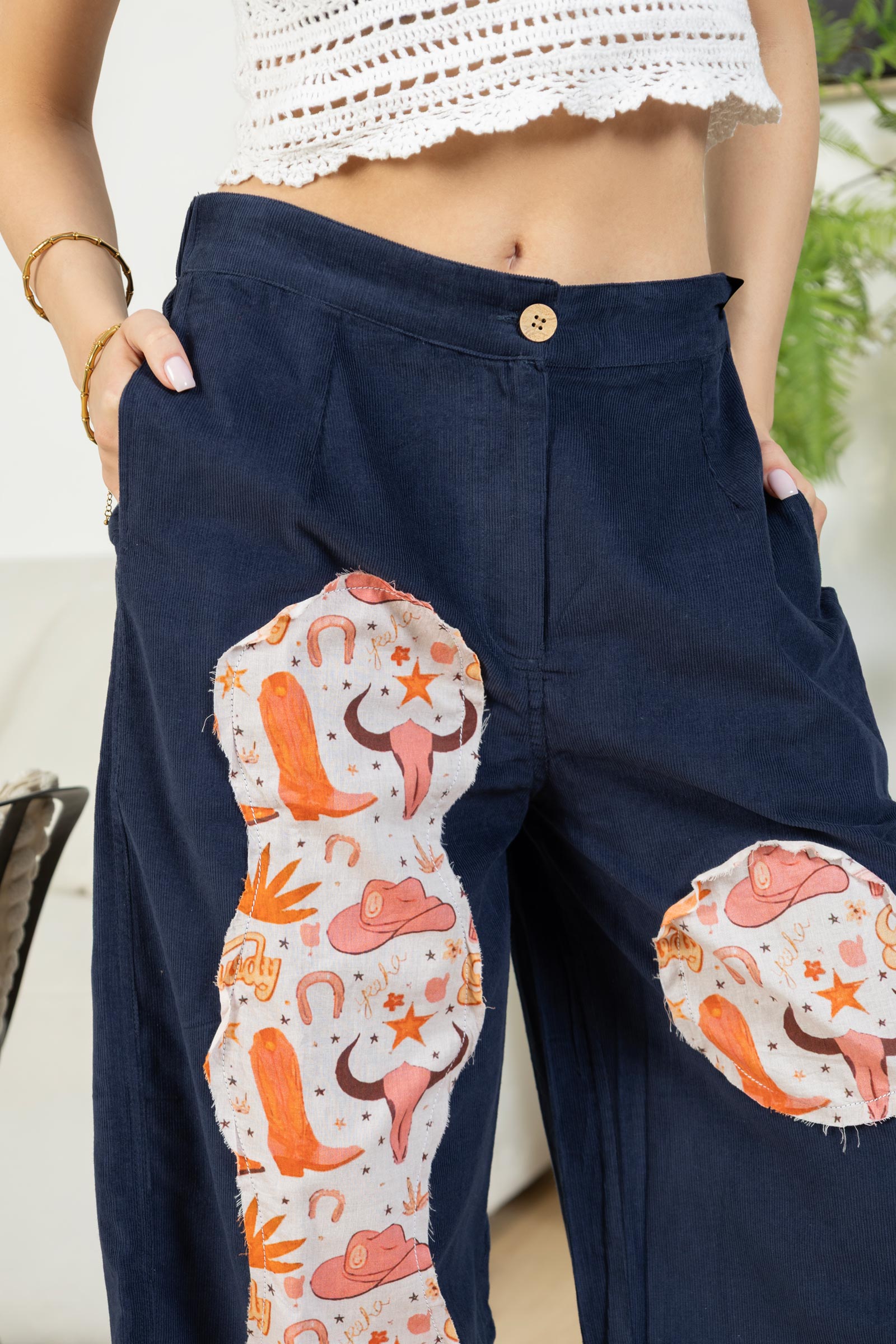 Charlotte's Trail Pants In Dark Blue - Myra USA