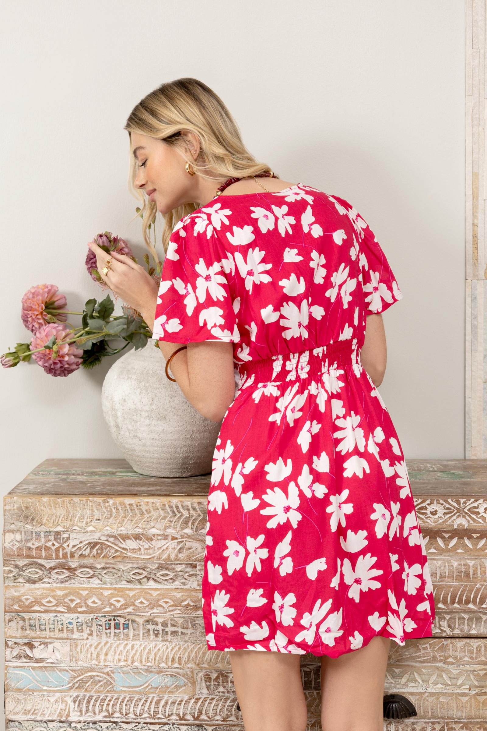 Sophia's Garden Dress In Pink - Myra USA