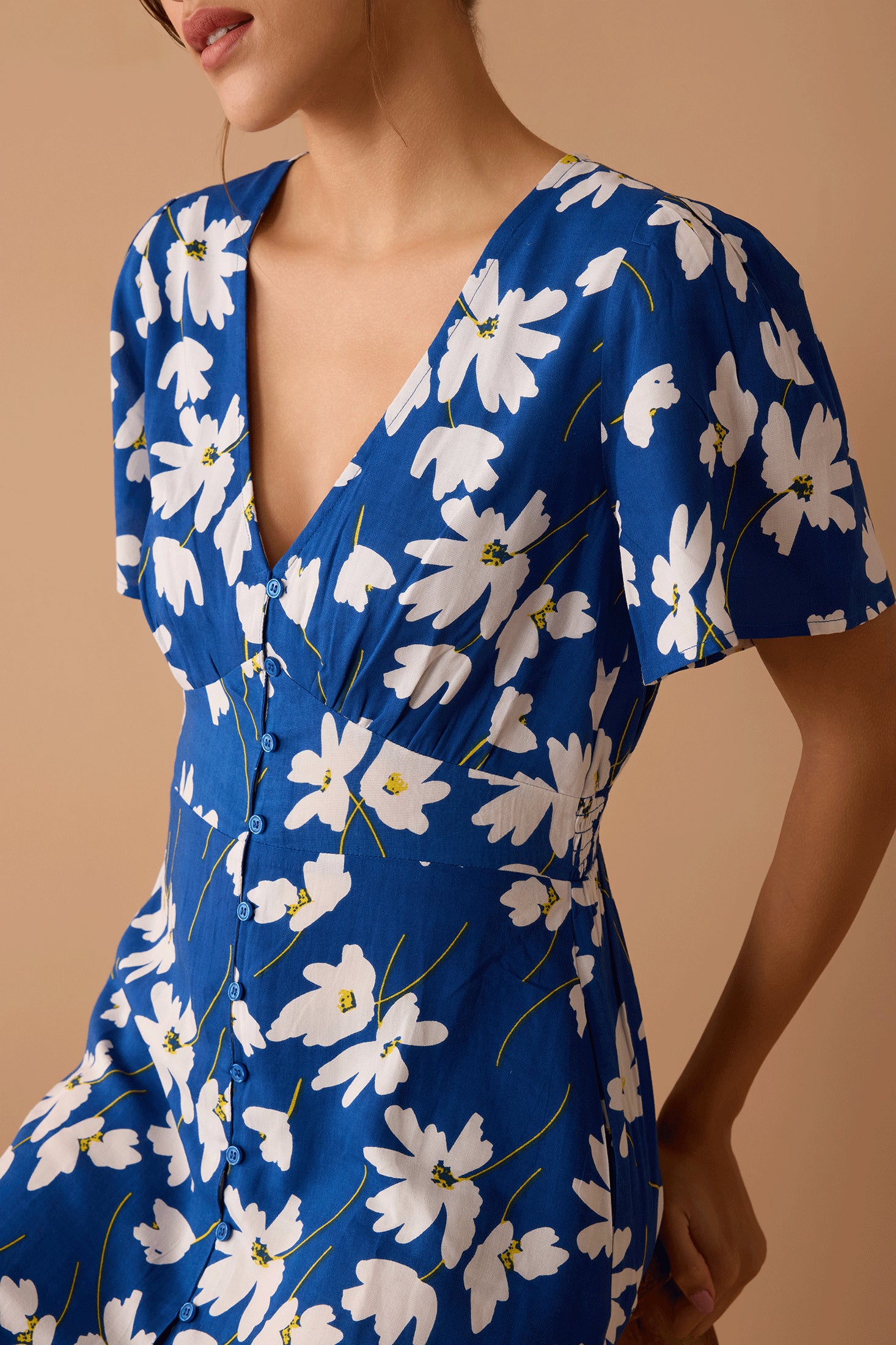 Sophia's Garden Dress In Blue - Myra USA