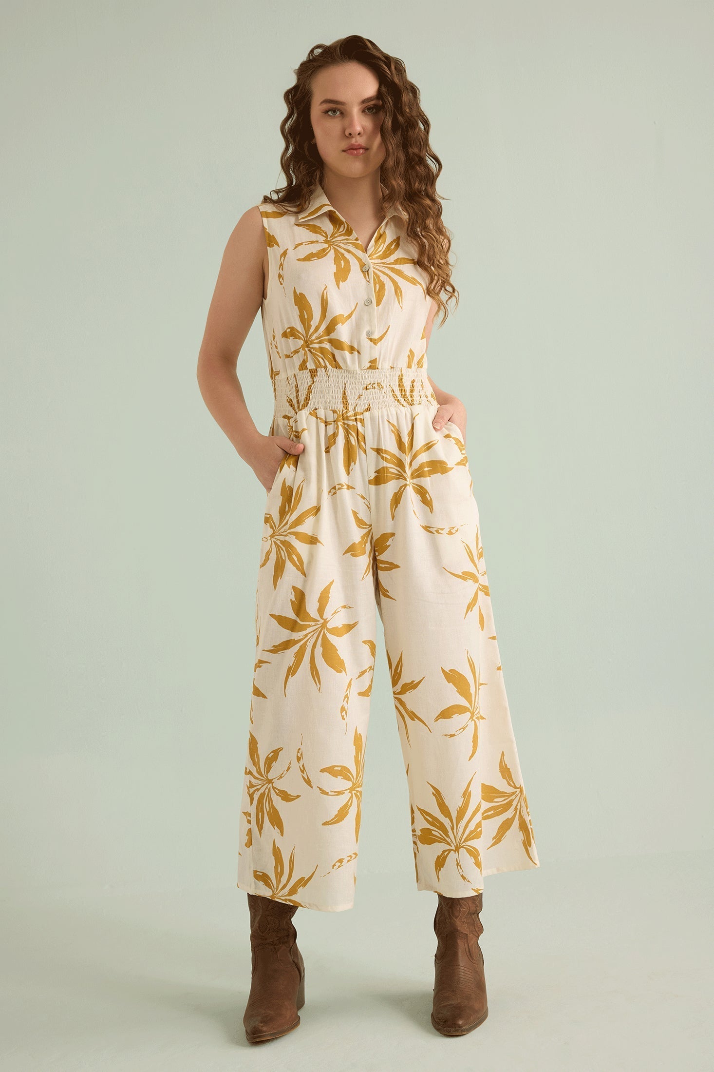 Melanie Pattern Jumper In White - Myra USA