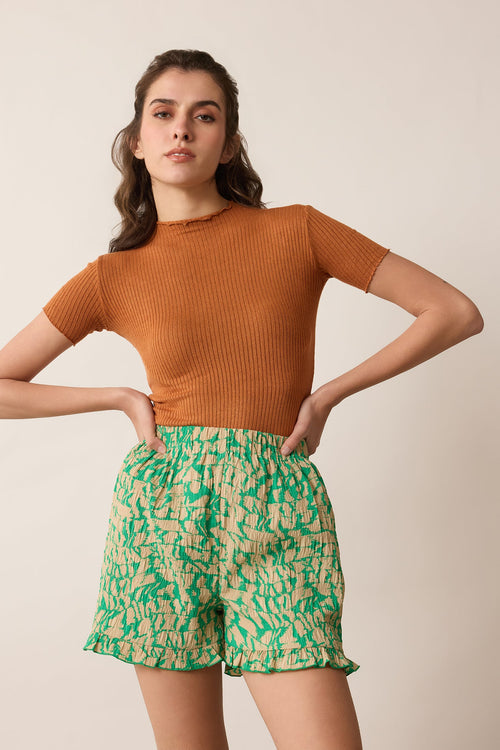 Amelia Short In Green - Myra USA