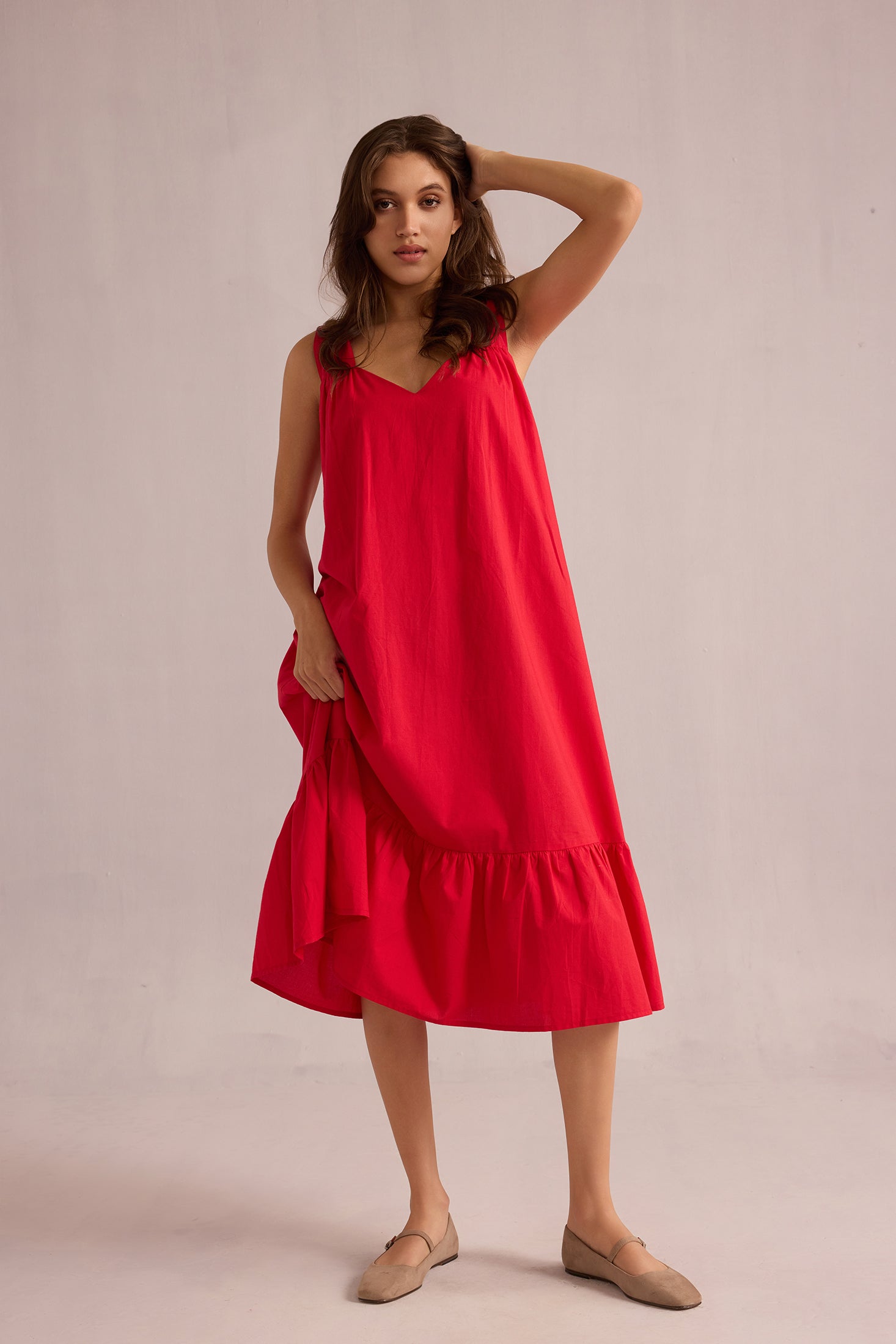 Glowing Diana Sundress In Red - Myra USA