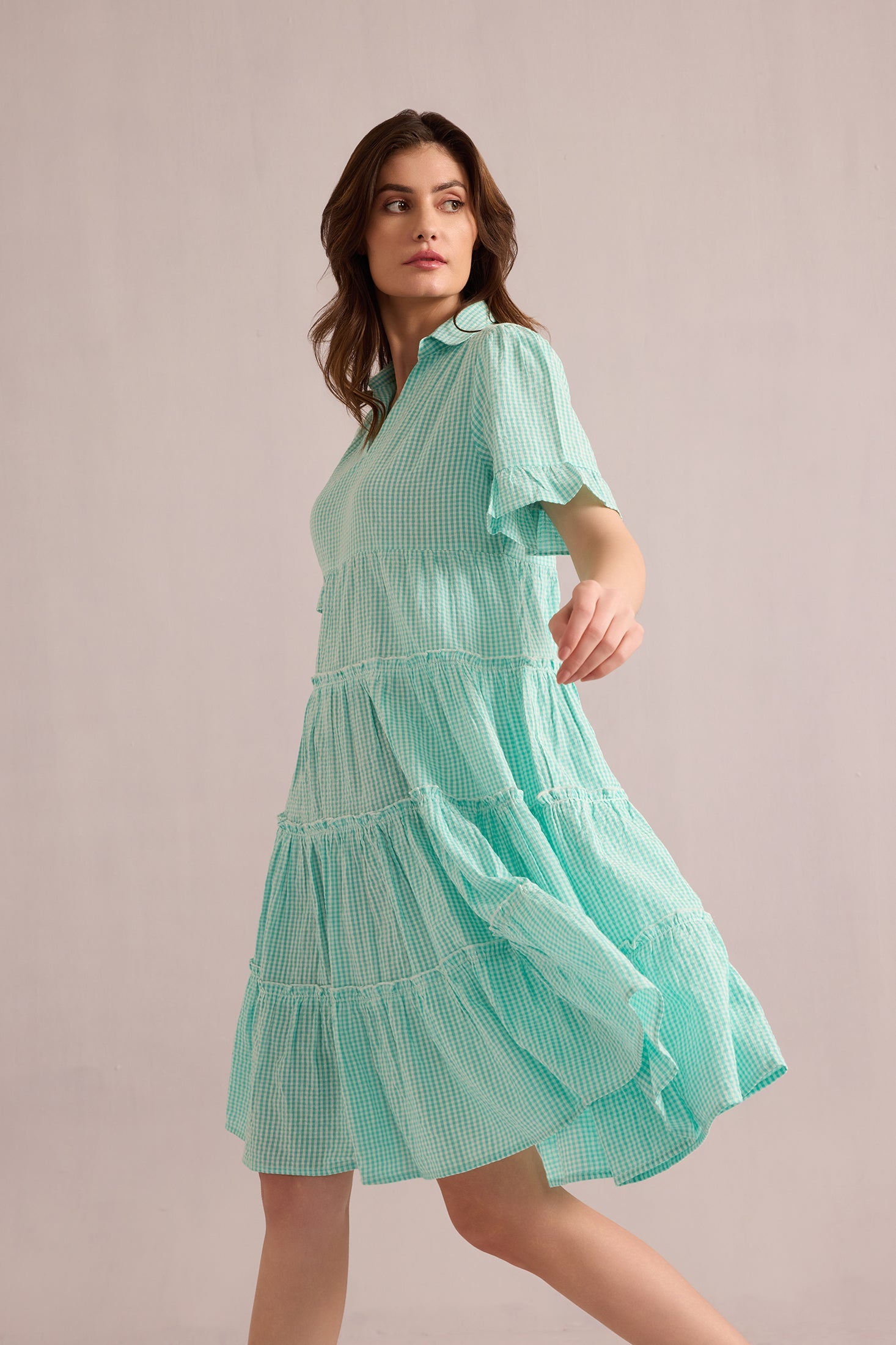 Aubrey's Gentle Morning Dress In Sky Blue - Myra USA