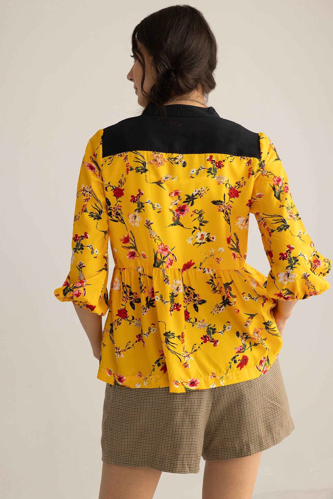 Zinnia Blaze Tunic Top in Marigold Rush - Myra USA