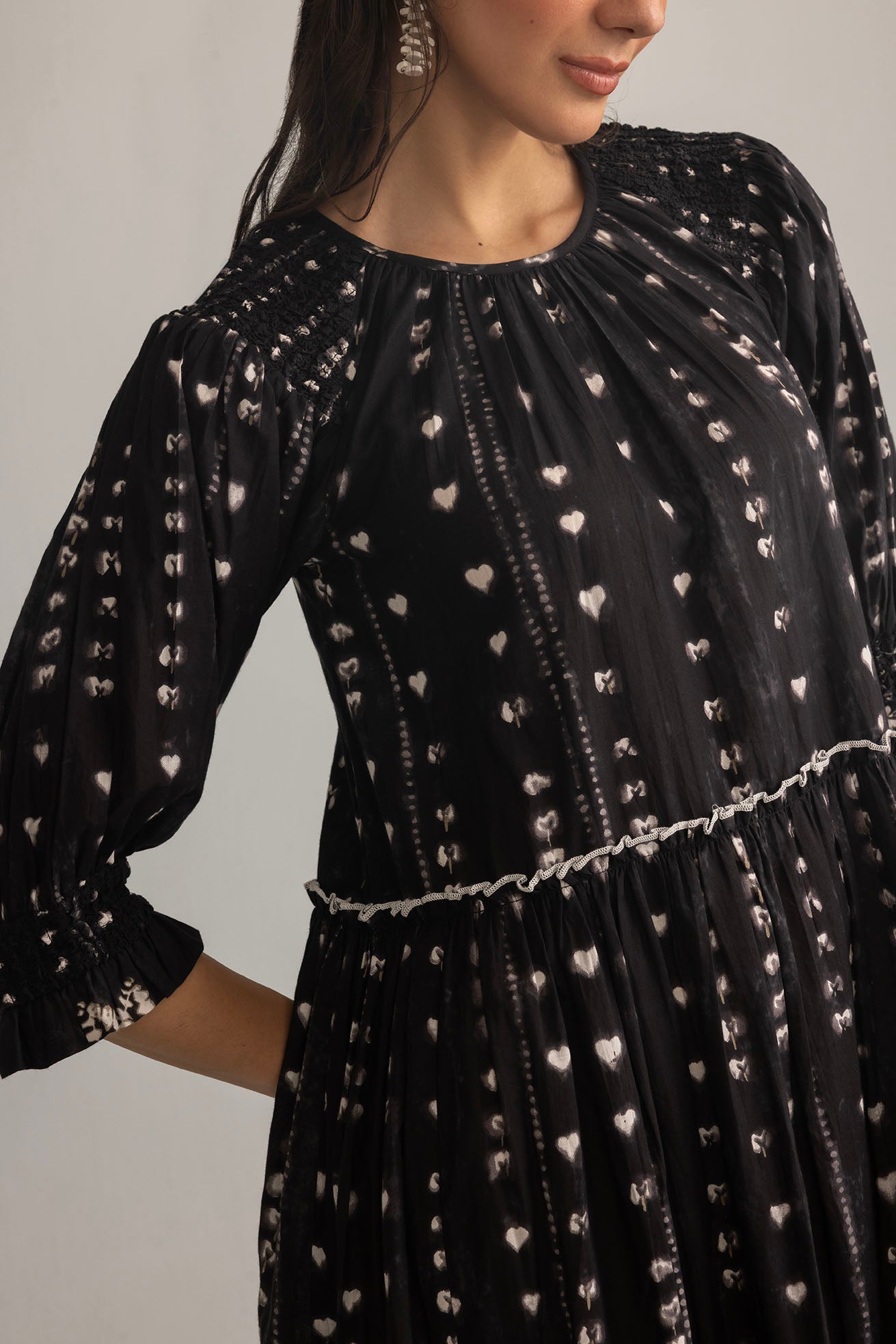 Gypsy Heart Dress in Midnight Ink - Myra USA