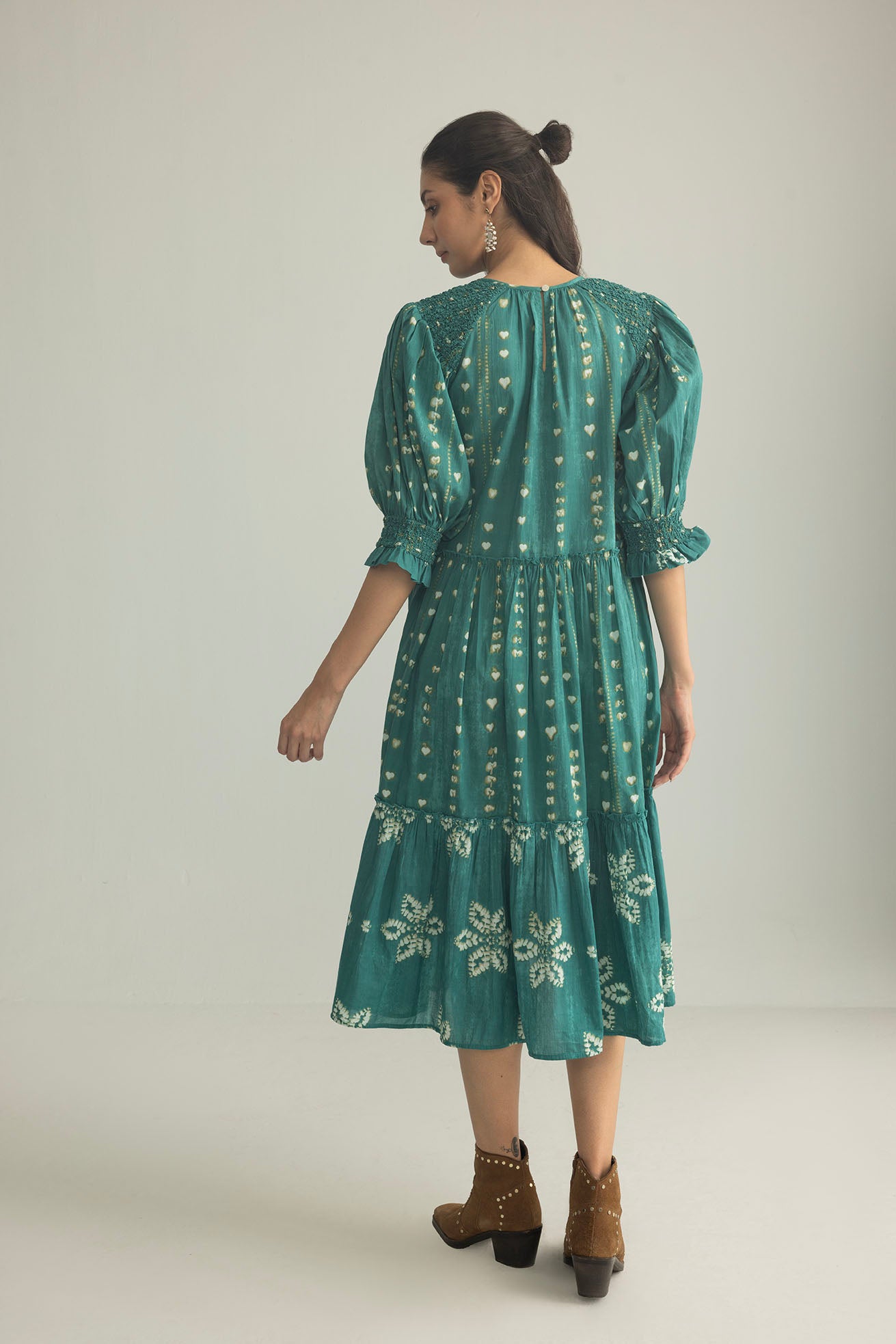 Gypsy Heart Dress in Canyon Teal - Myra USA