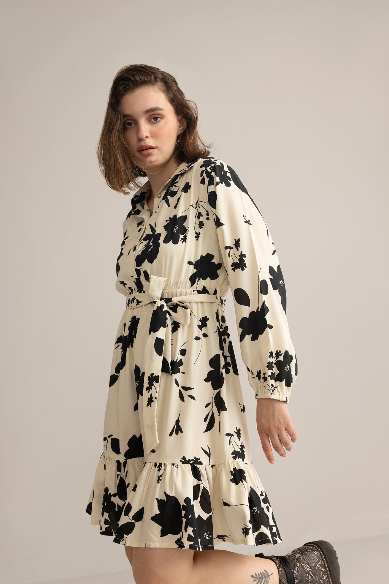 Vow & Vine Midi Dress in Ivory Dusk - Myra USA