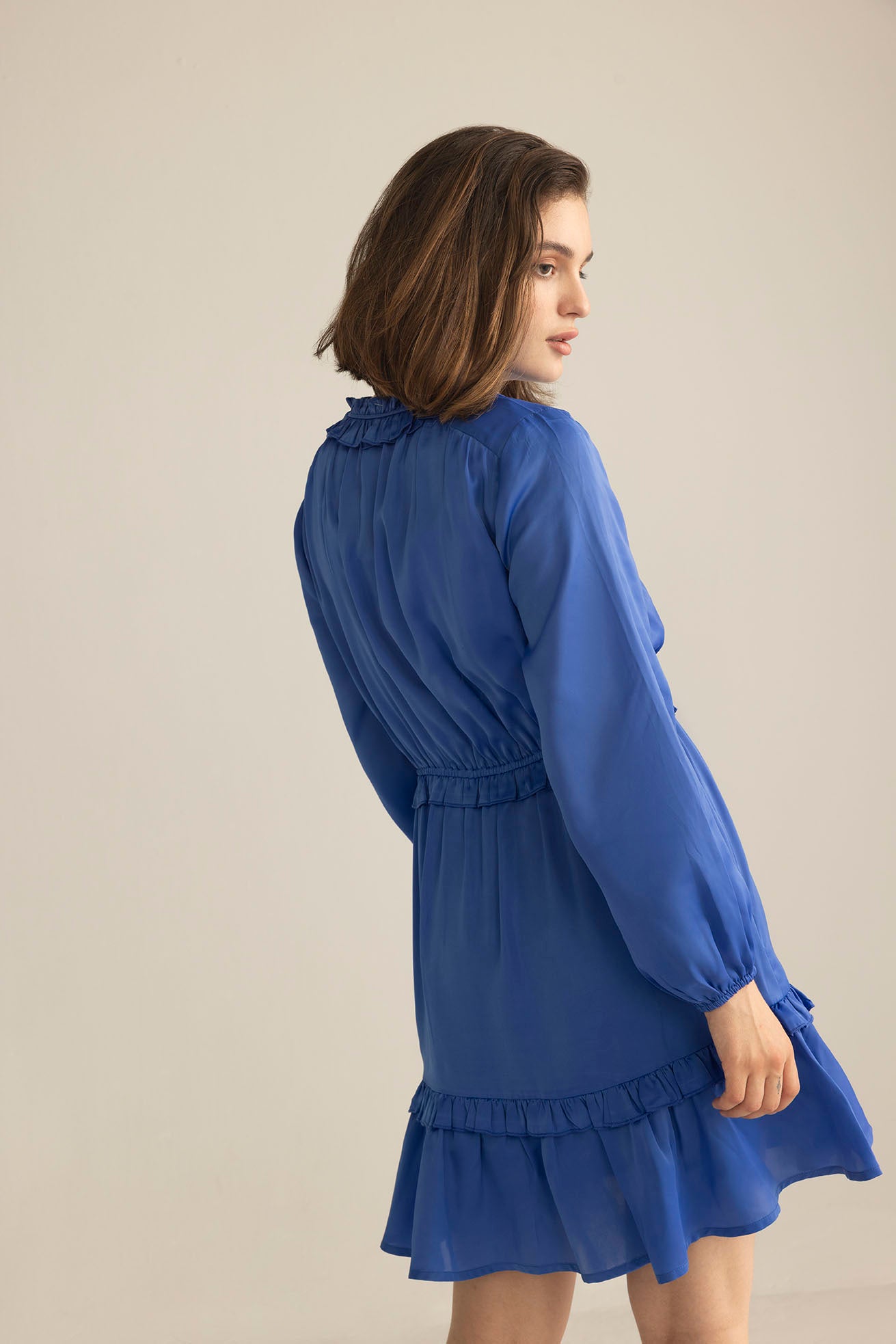 Wildflower Waltz Midi Dress in River Blue - Myra USA