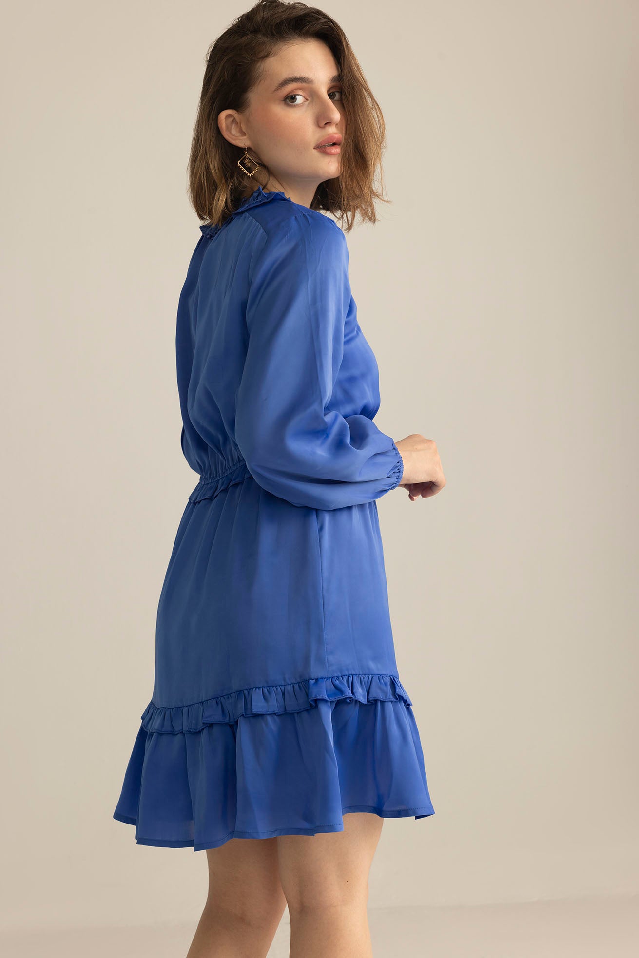 Wildflower Waltz Midi Dress in River Blue - Myra USA