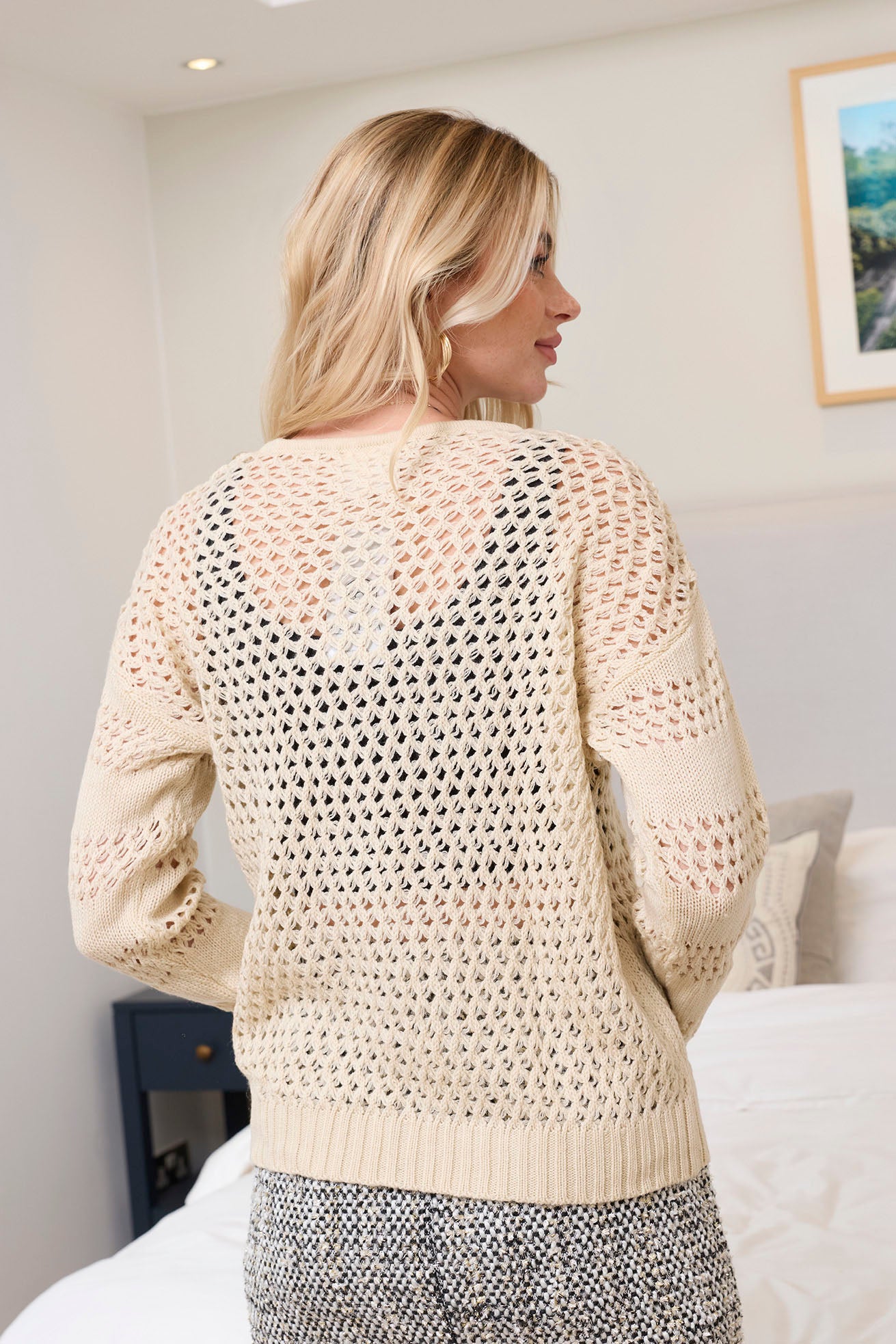 Midnight Mesa Knitted Sweater in Brown - Myra USA