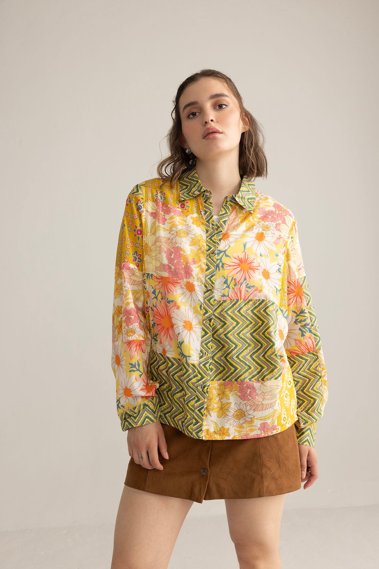 Zest & Bloom Shirt in Boho Blue - Myra USA