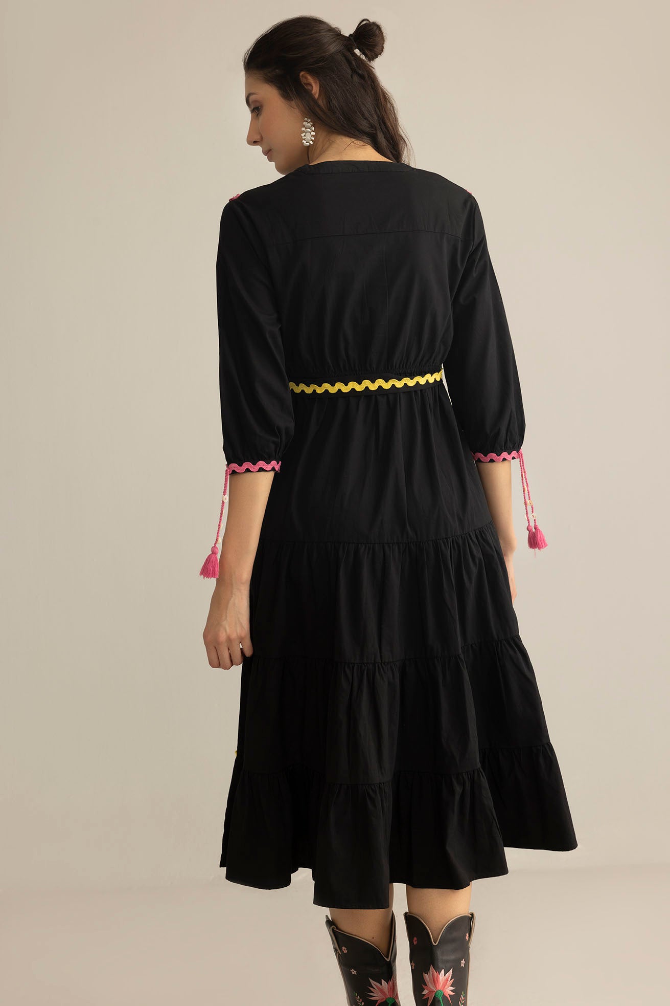 Carnival Sway Dress in Neon Dusk - Myra USA