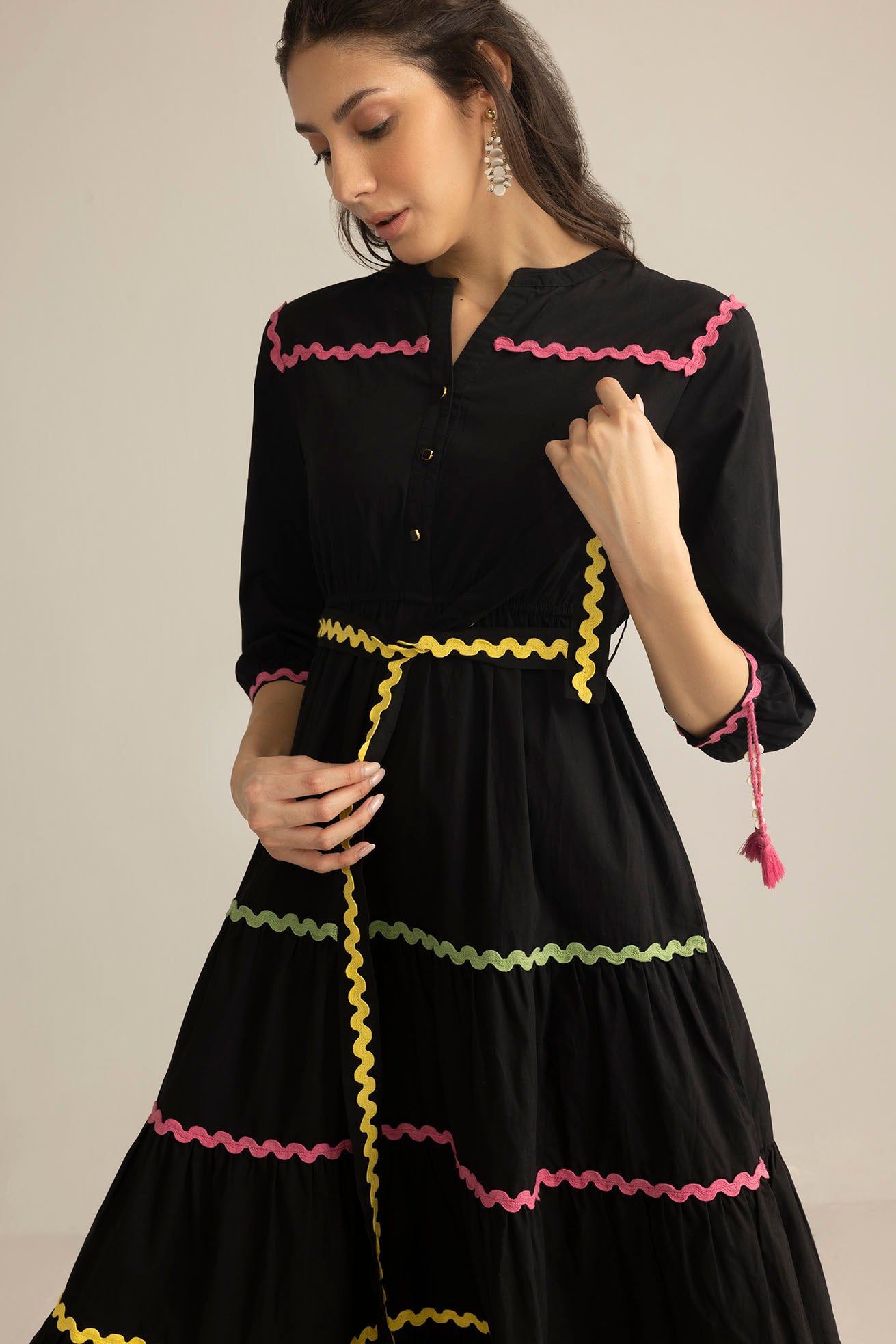 Carnival Sway Dress in Neon Dusk - Myra USA
