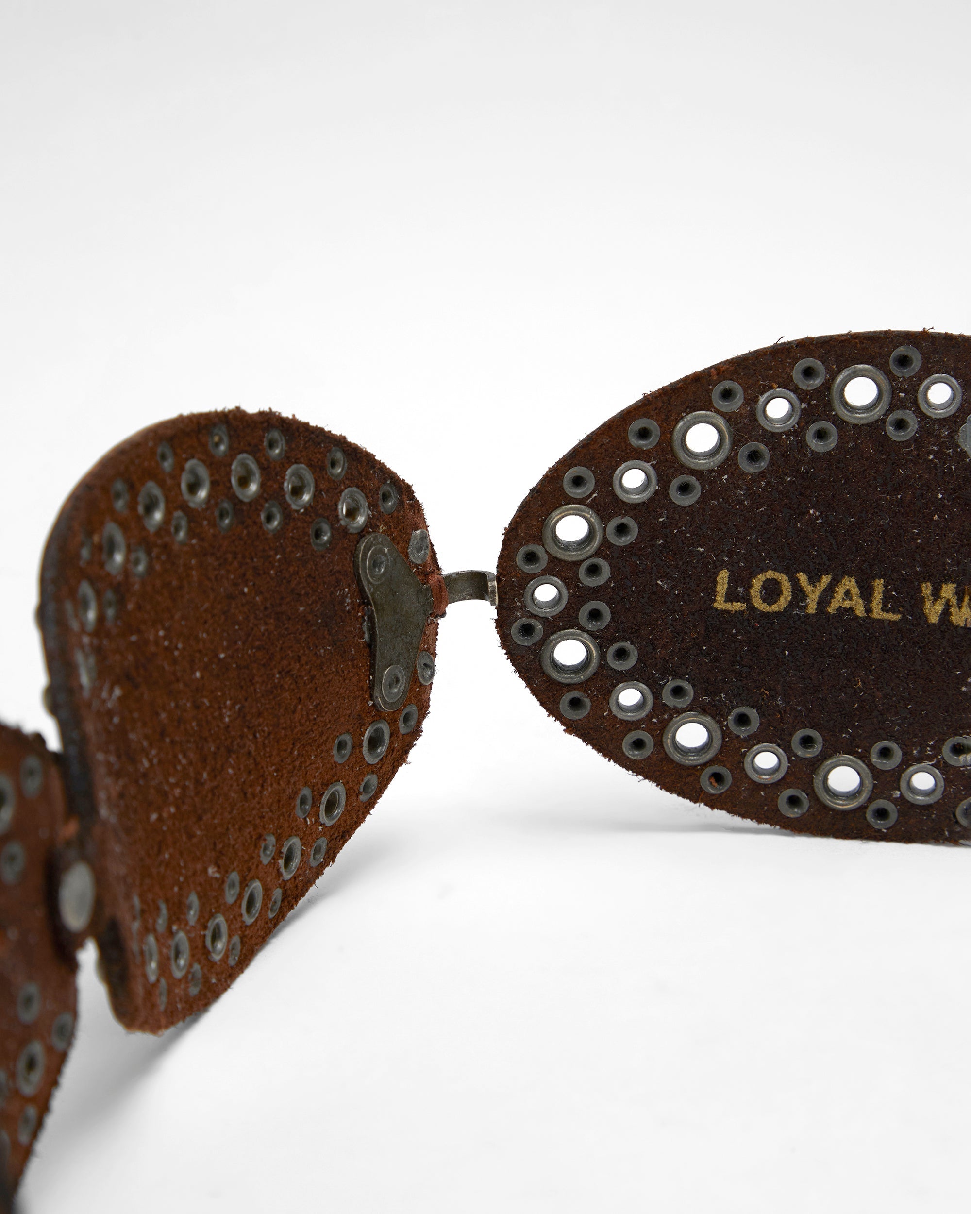 Loyal West Alta Buena Leather Belt In Calfskin-DARK BROWN - Myra USA