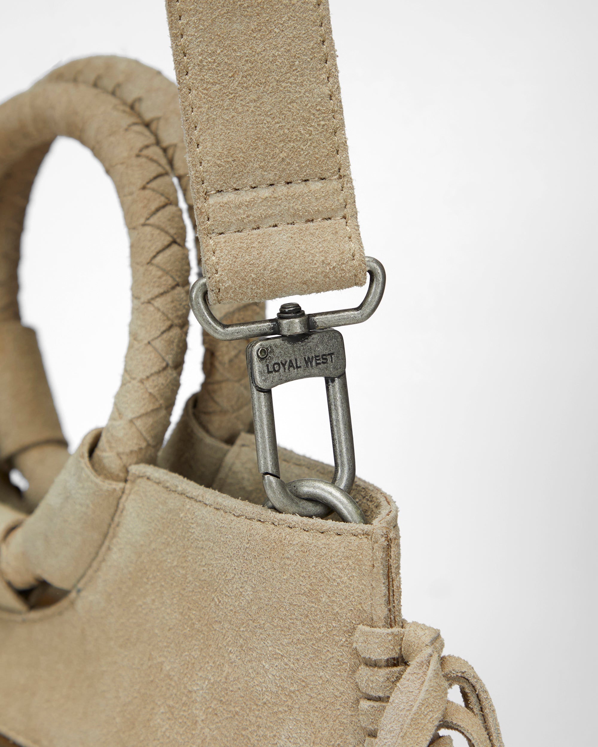 Loyal West SEDONA TASSLE BAG IN SUEDE LEATHER - Myra USA