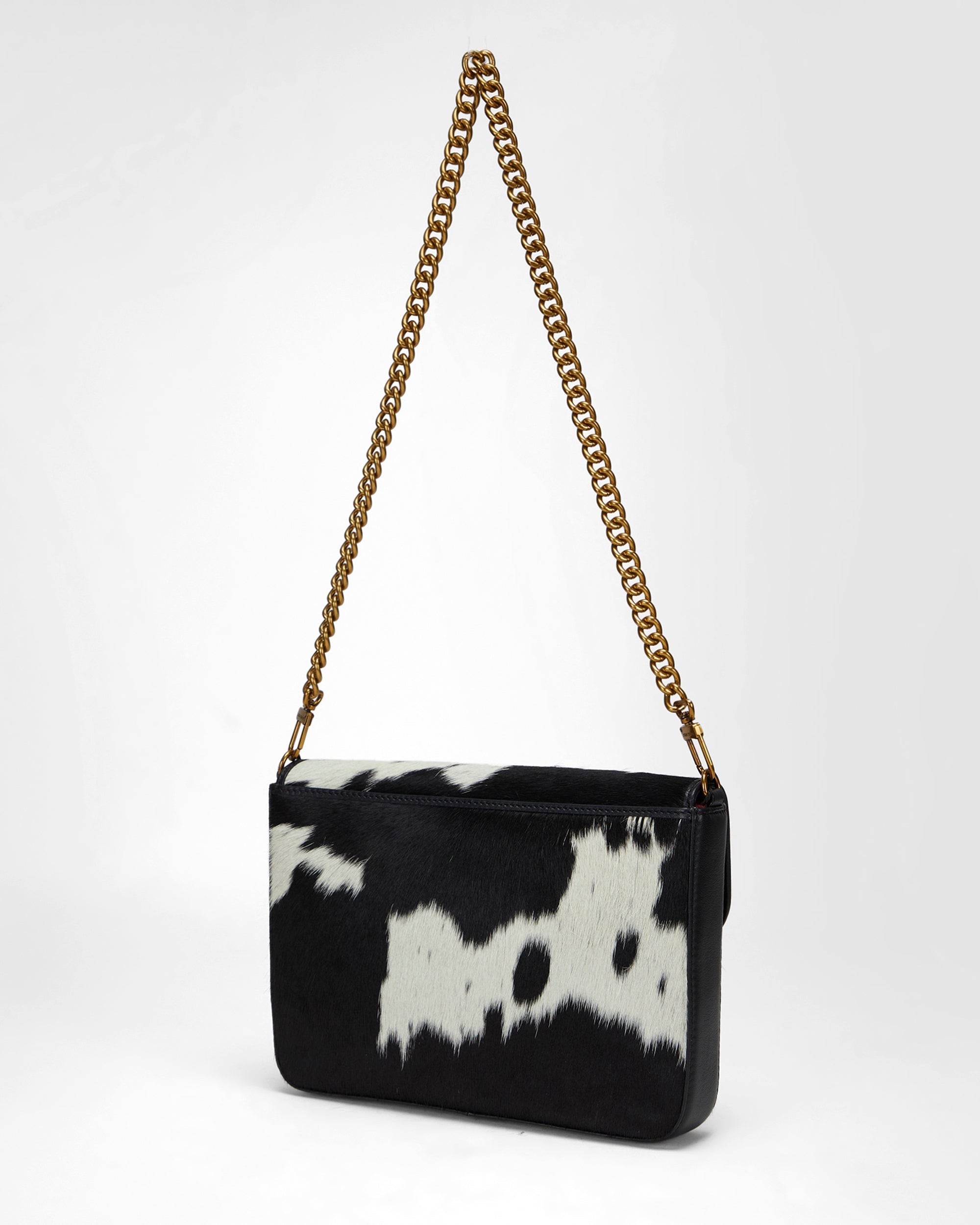 Loyal West LW ON THE GO MEDIUM CHAIN BAG IN COWHIDE AND CALFSKIN