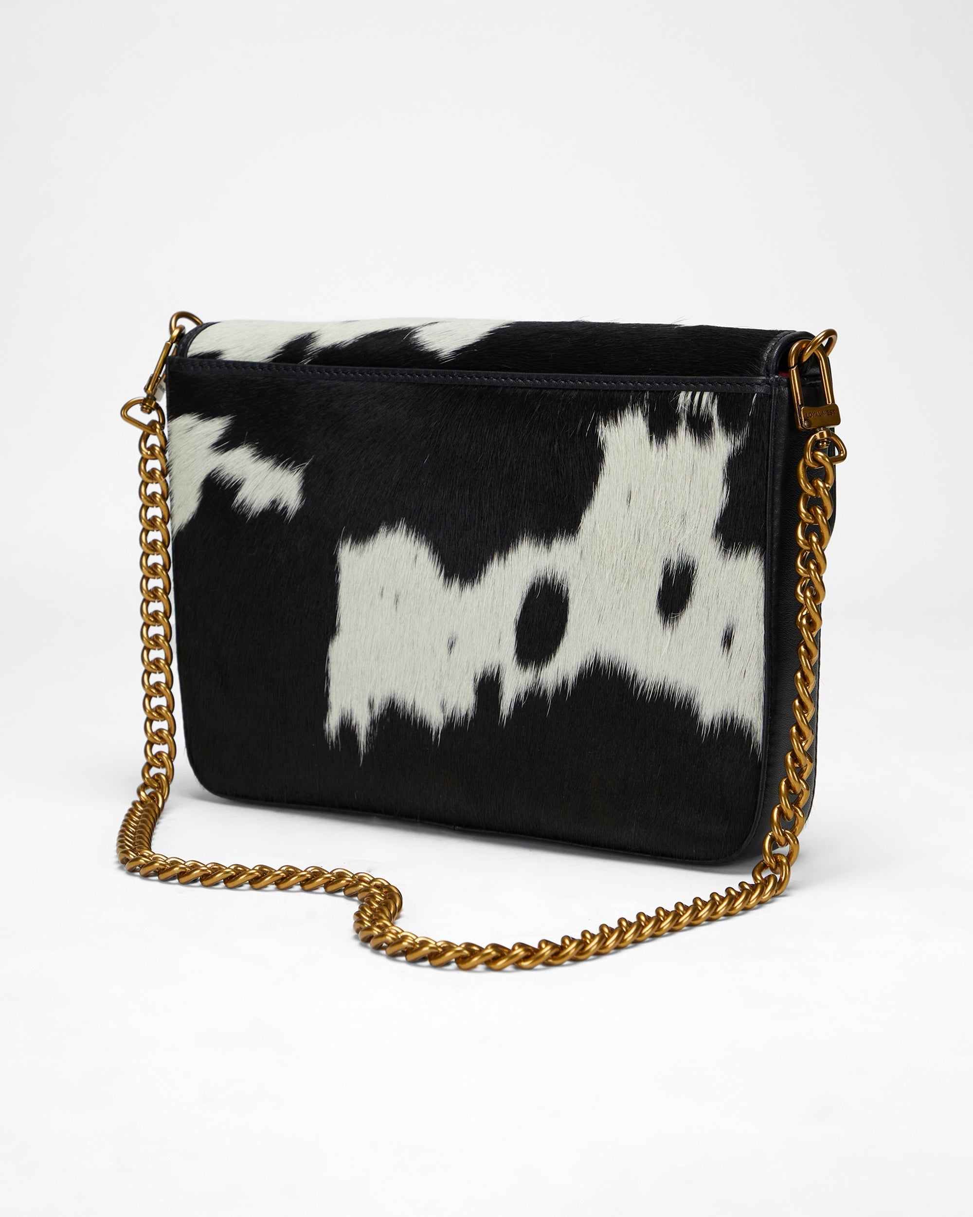 Loyal West LW ON THE GO MEDIUM CHAIN BAG IN COWHIDE AND CALFSKIN