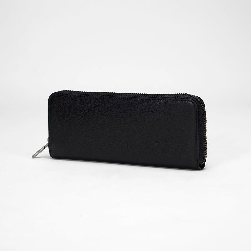 Loyal West RANCH ROAD JEWELERY CASE IN CALF LEATHER - BLACK - Myra USA