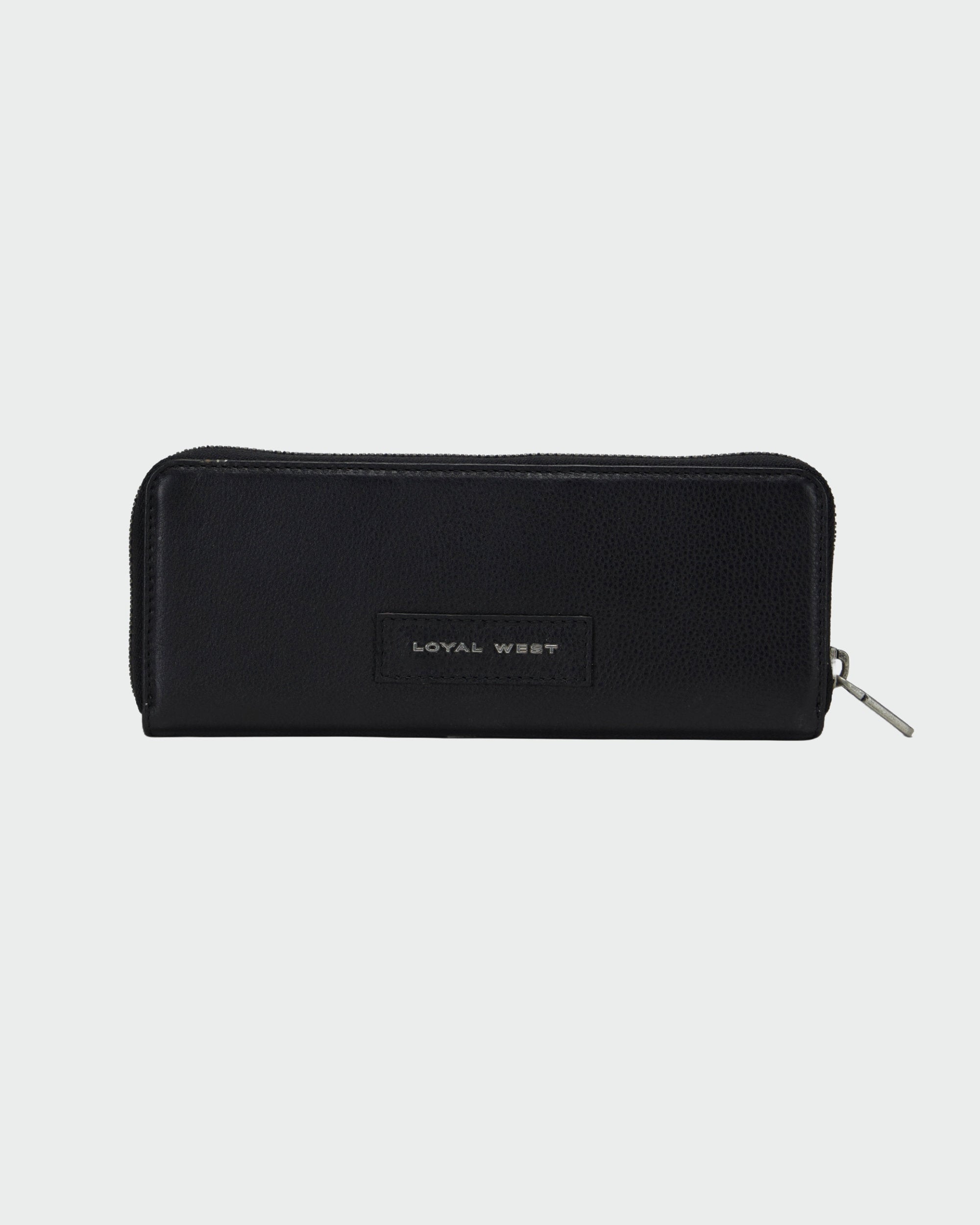 Loyal West RANCH ROAD JEWELERY CASE IN CALF LEATHER - BLACK - Myra USA