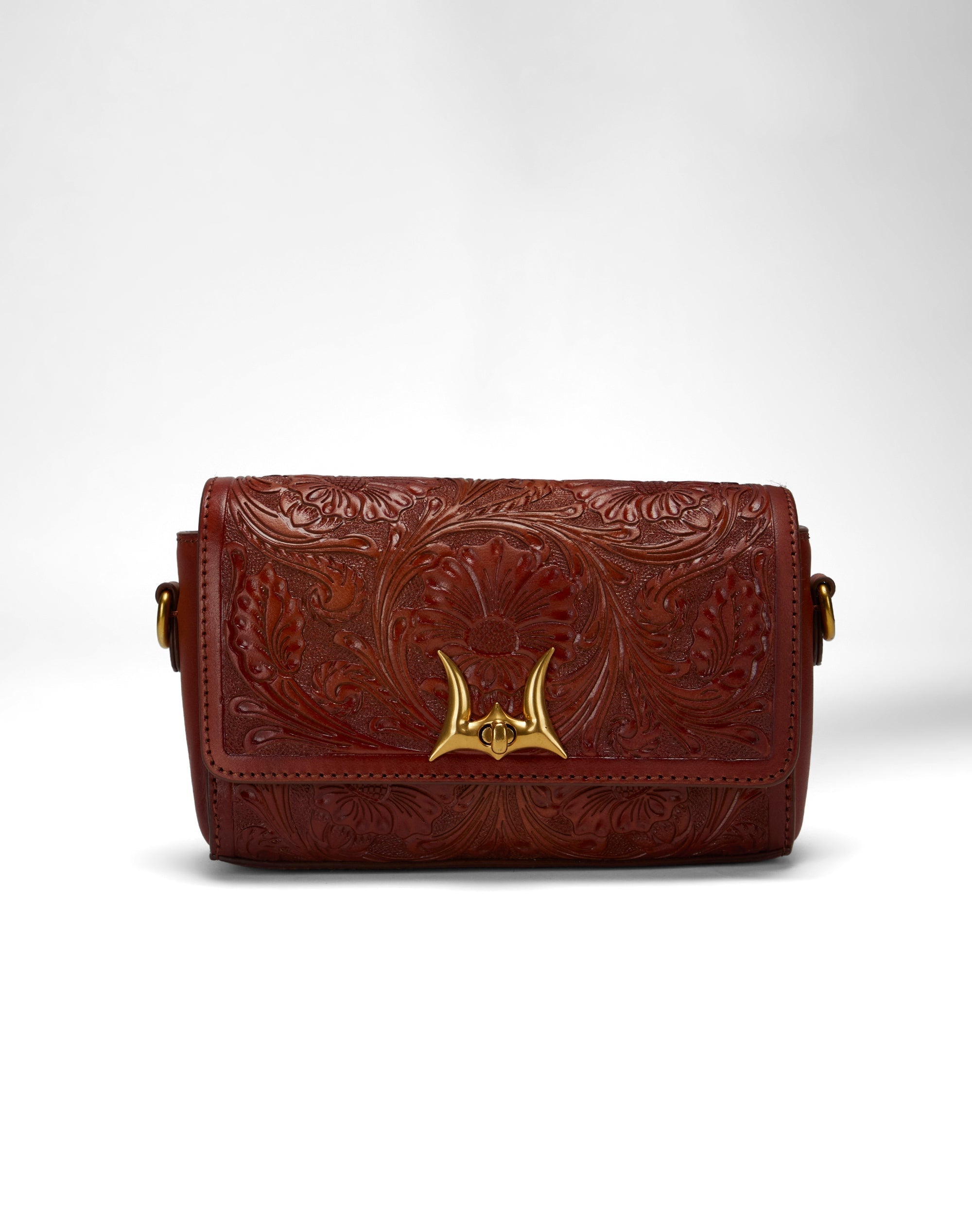 Loyal West SAVI MINI BAG IN HANDTOOLED LEATHER