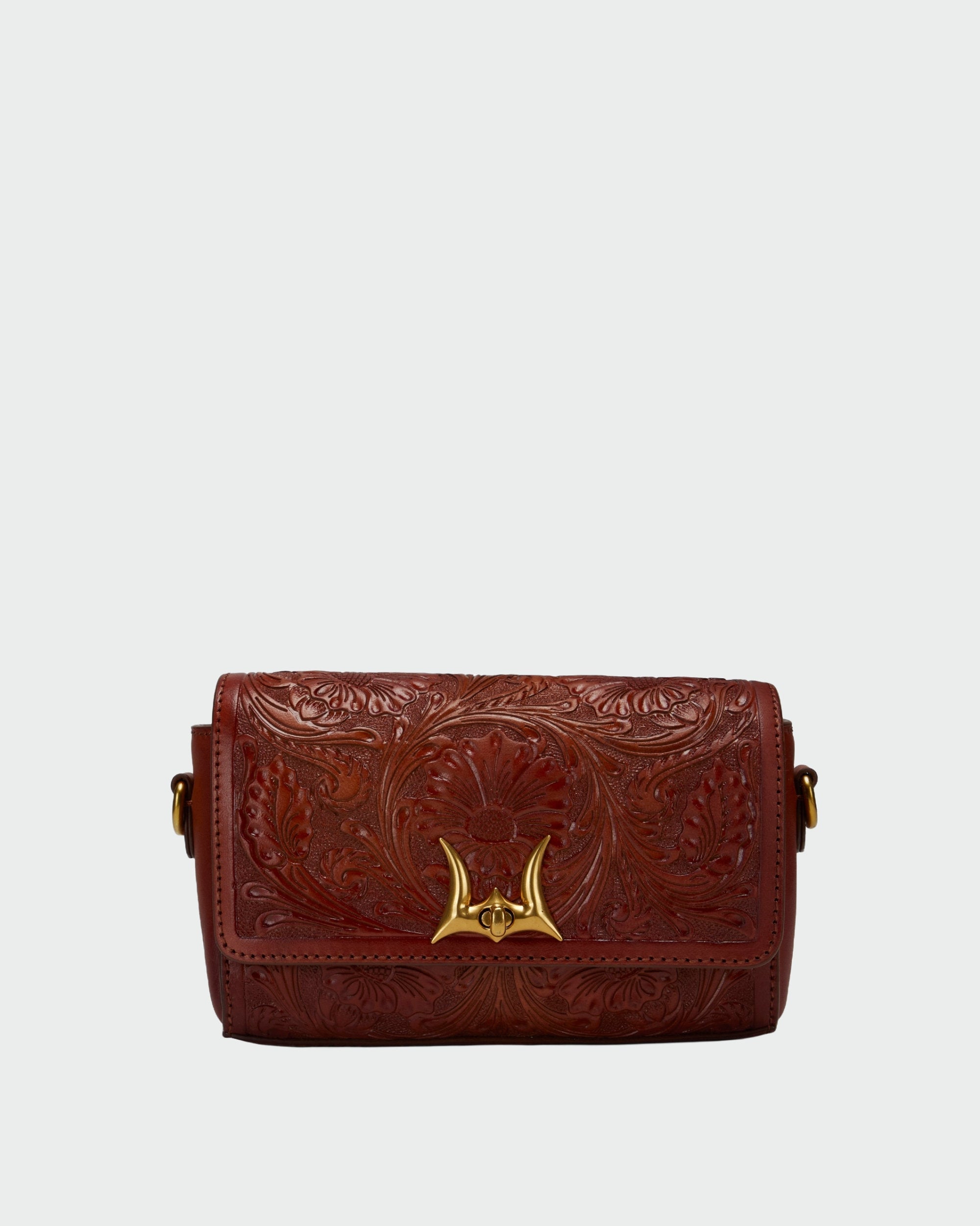 Loyal West SAVI MINI BAG IN HANDTOOLED LEATHER