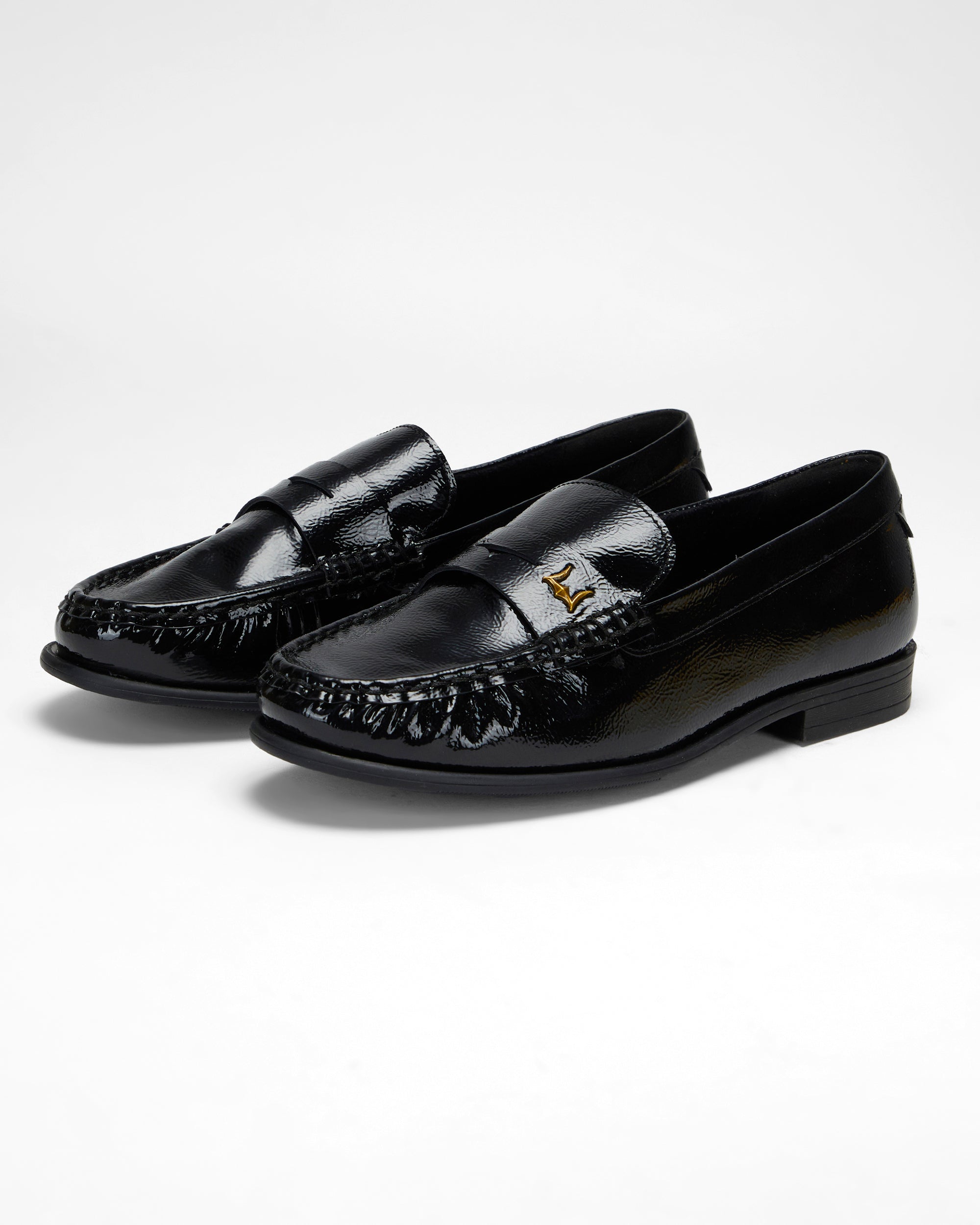 Loyal West LEATHER LOAFERS - BLACK