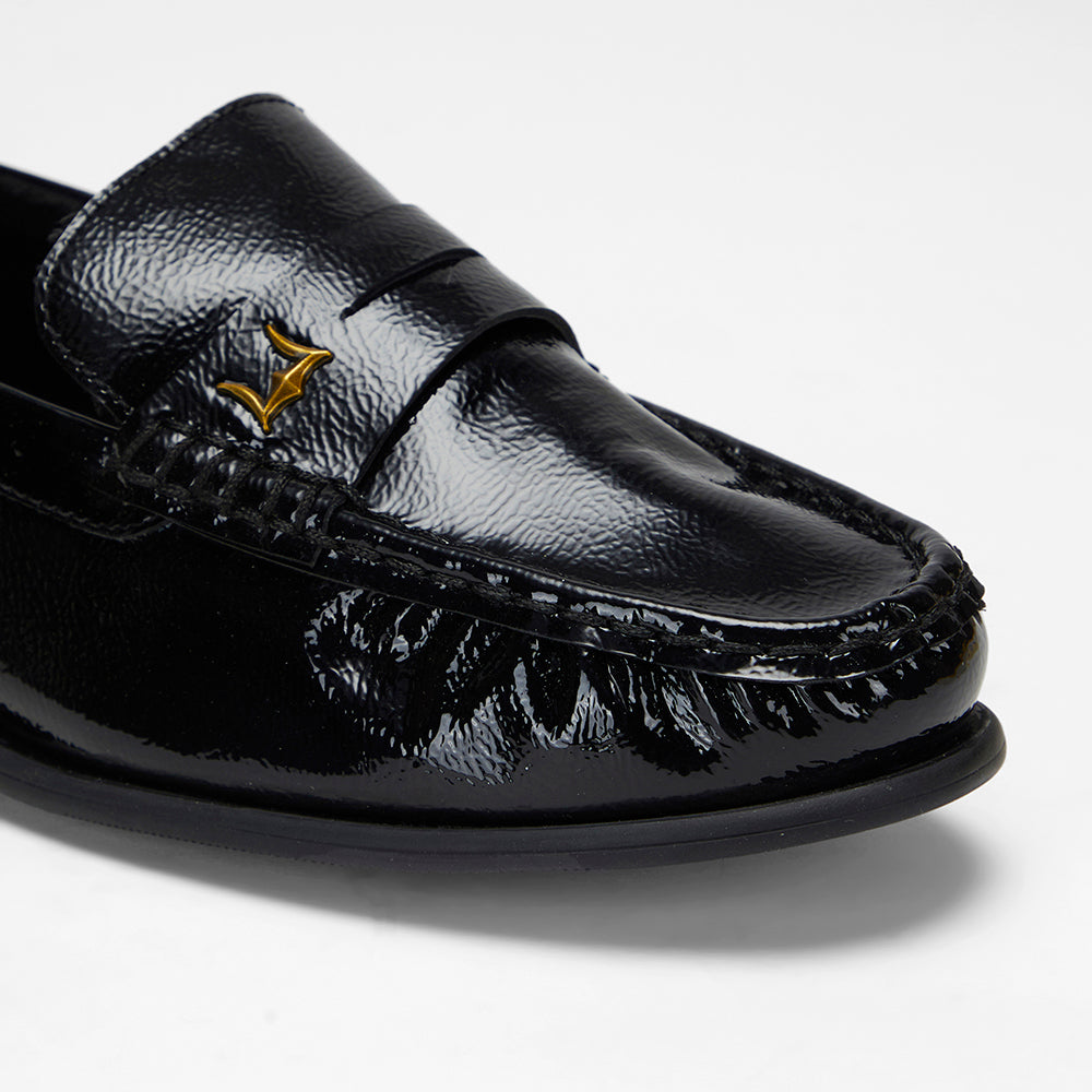 Loyal West LEATHER LOAFERS - BLACK - Myra USA